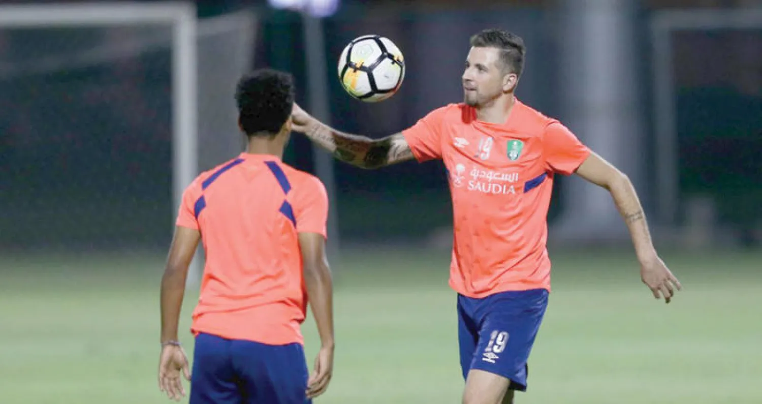 من تدريبات الأهلي الأخيرة («الشرق الأوسط»)