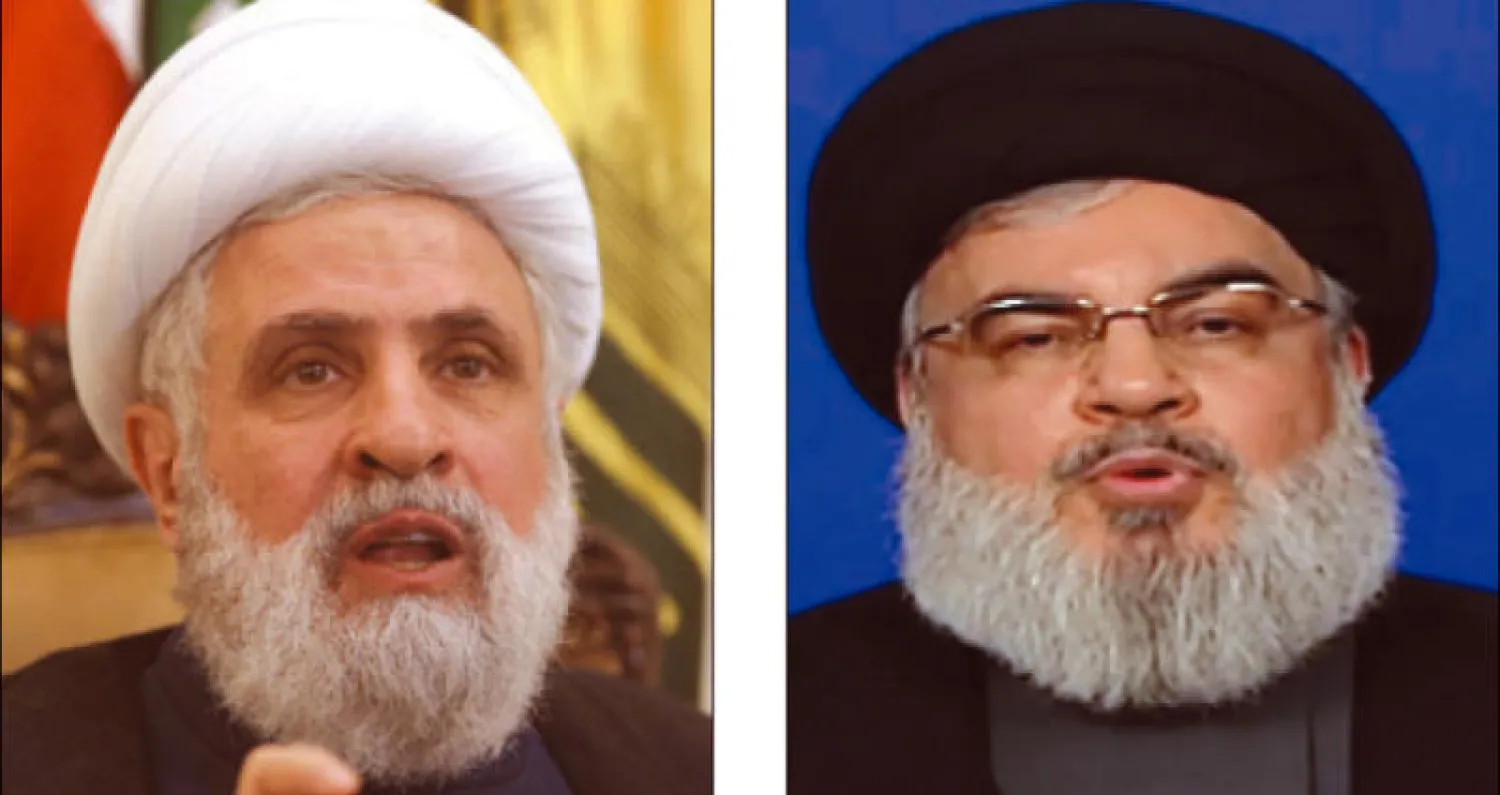 حسن نصر الله (إ.ب.أ) ....نعيم قاسم (رويترز)