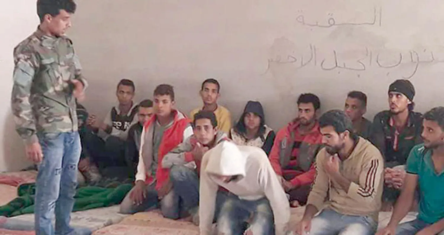 الشبان المصريون بعد إطلاق سراحهم في ليبيا