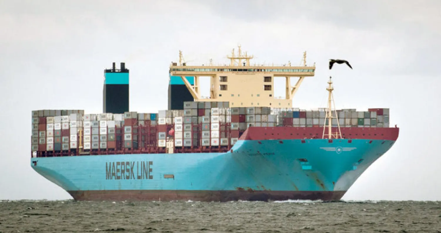 {إيه بي مولرــ ميرسك} أكبر شركة لشحن الحاويات في العالم هي خامس شركة أوروبية تنسحب من إيران منذ الإعلان الأميركي (أ.ف.ب)