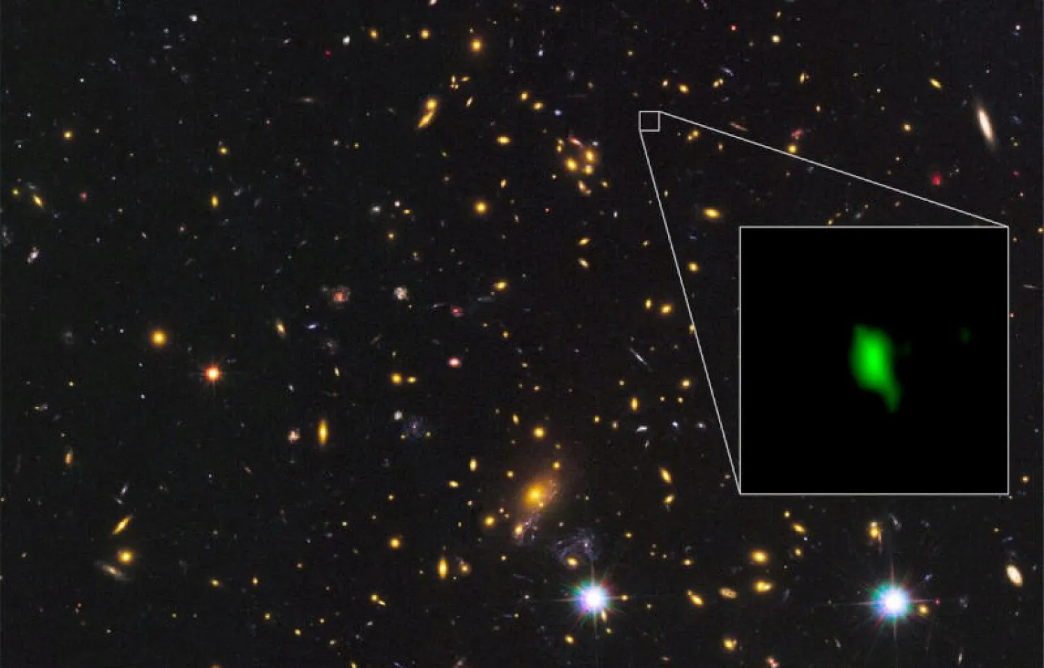 المجرة التي سميت «إم إيه سي إس 1149-جيه دي 1» (رويترز)