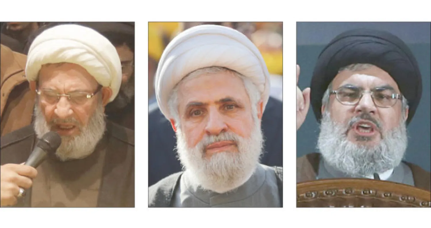 حسن نصر الله -  نعيم قاسم - محمد يزبك