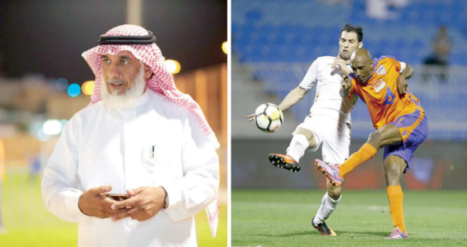 فريق الفيحاء حقق نتائج لافتة في أول موسم له في دوري المحترفين السعودي («الشرق الأوسط»)  -  سعود الشلهوب رئيس نادي الفيحاء («الشرق الأوسط»)