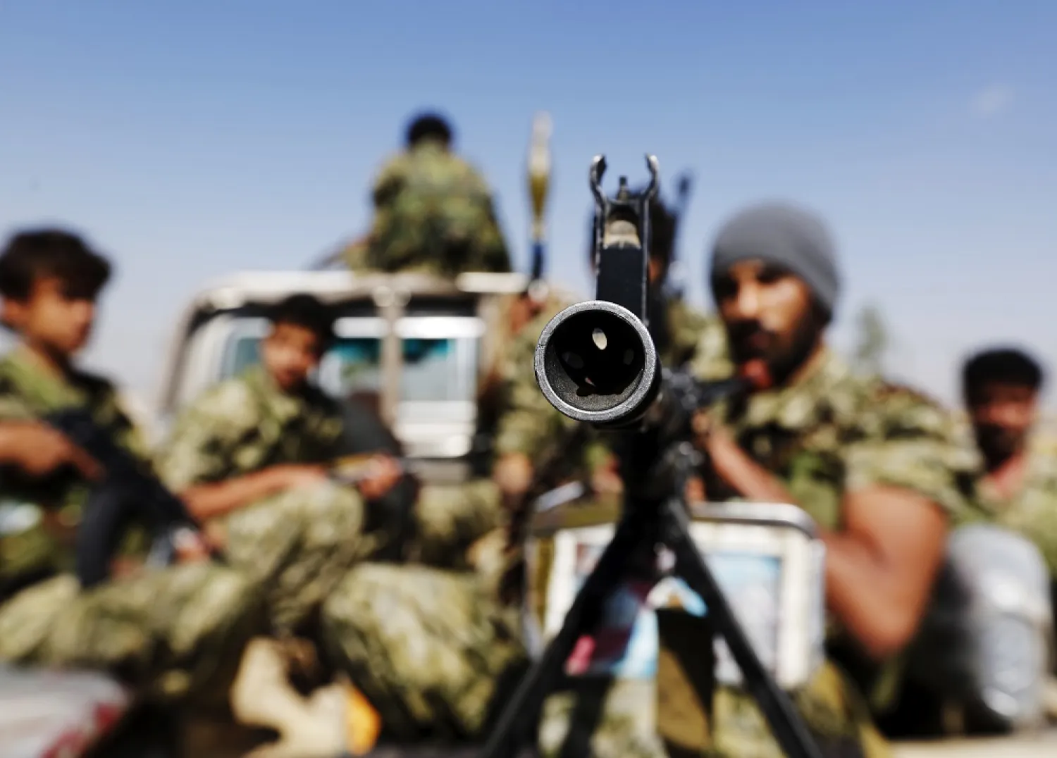 Houthi militants in Yemen. (Reuters)
