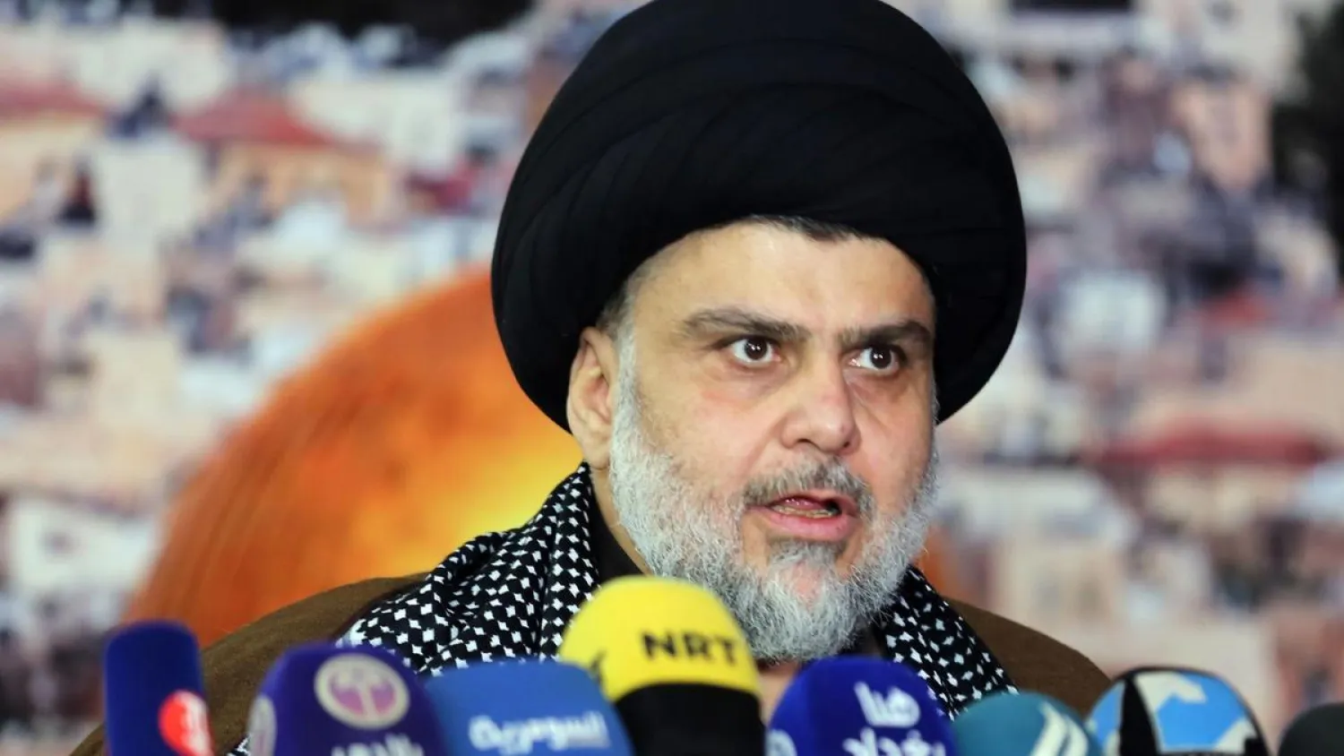 Head of the Sairoun alliance Moqtada al-Sadr. (AFP)