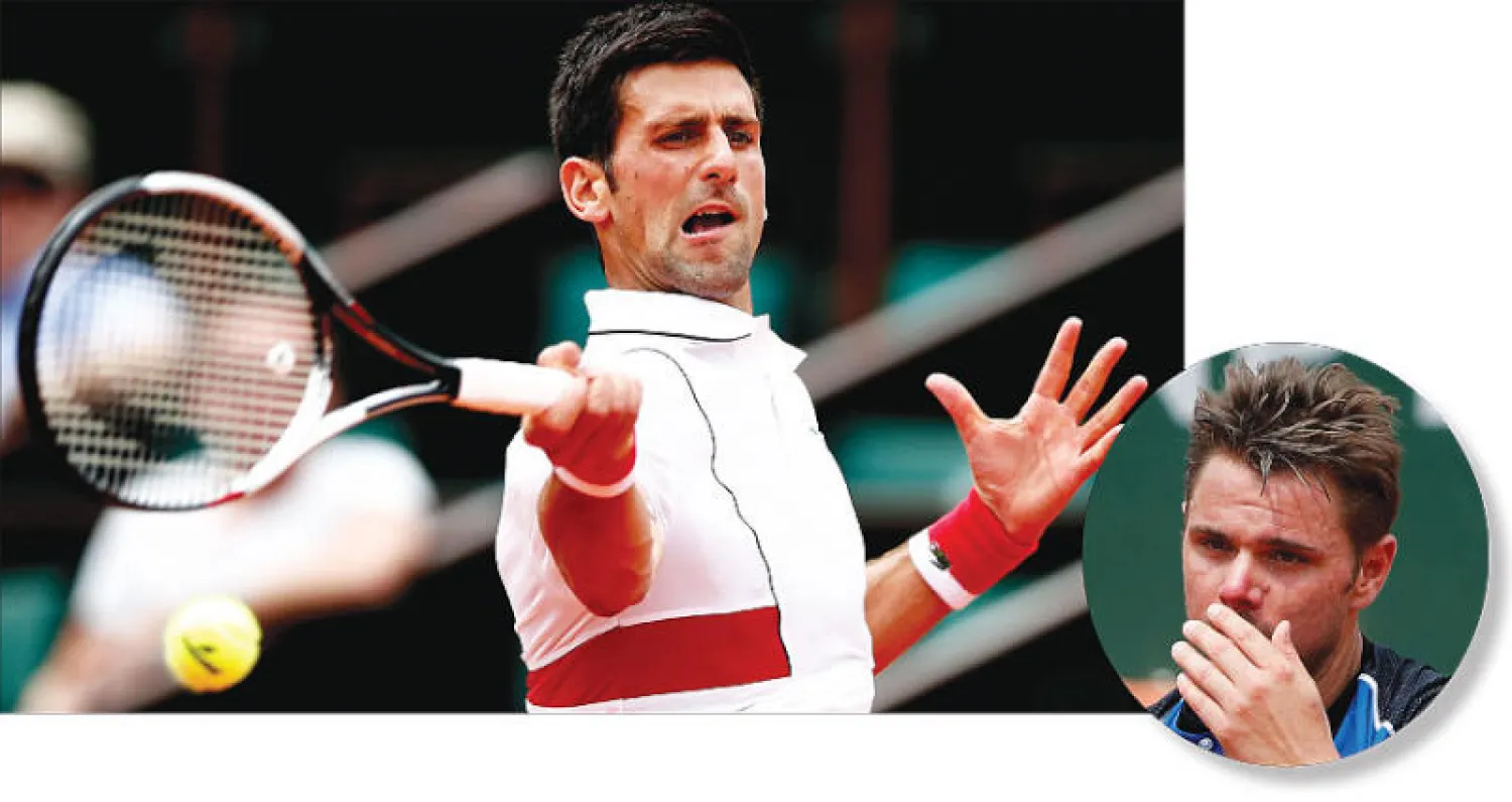 ديوكوفيتش تخطى البرازيلي دوترا وتأهل للدور الثاني (إ.ب.أ) - فافرينكا بطل 2015  سقط بالدور الأول (رويترز)