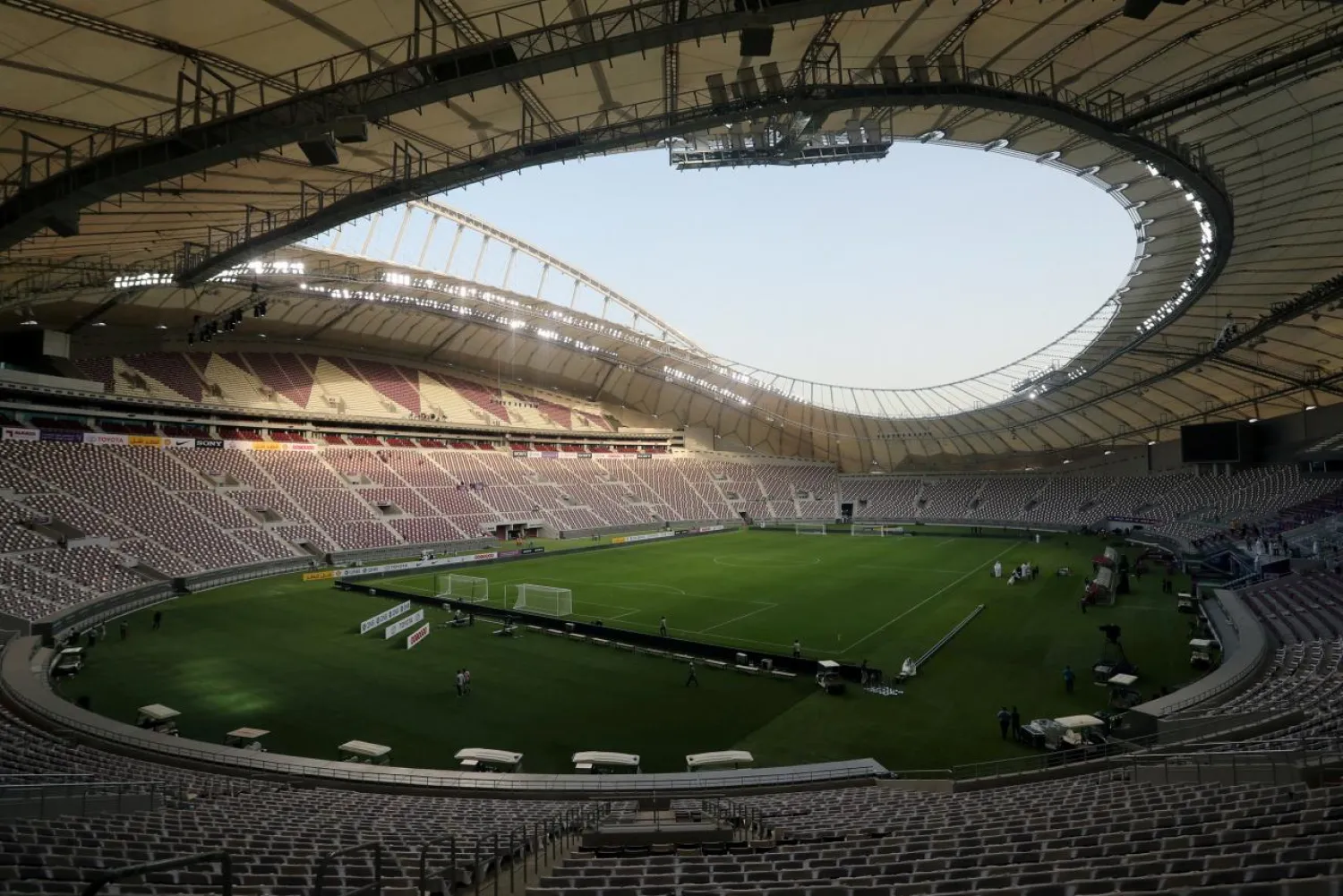 A view shows the Khalifa International Stadium in Doha, Qatar. (Reuters)