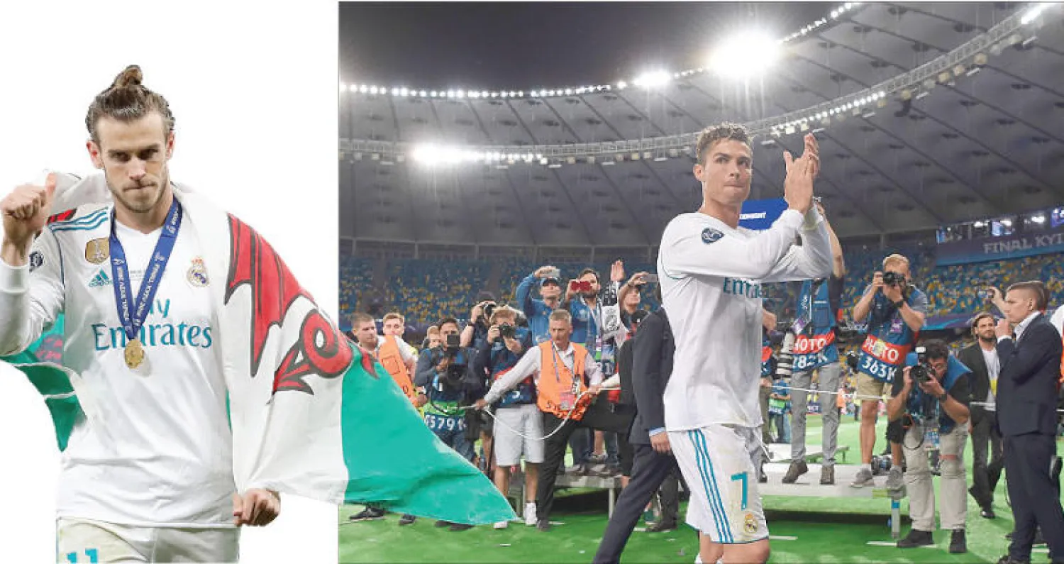 رونالدو أثار أزمة في ريال مدريد بتلميحه بالرغبة في الانتقال لناد آخر (أ.ف.ب) - غاريث بيل صاحب الفضل في  فوز الريال يريد الرحيل (رويترز)