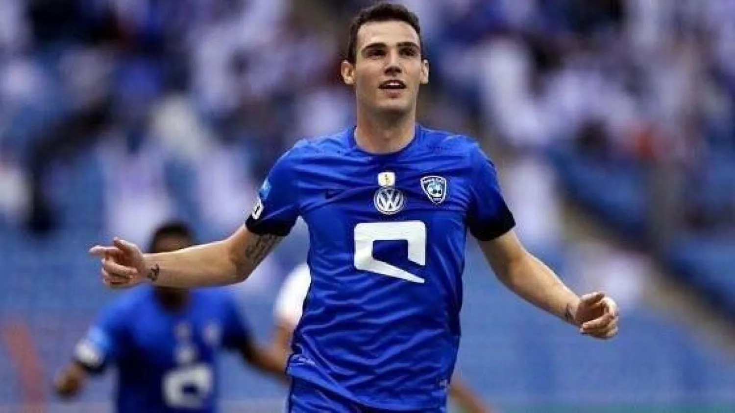 مهاجم فريق الهلال البرازيلي ليو بوناتيني.