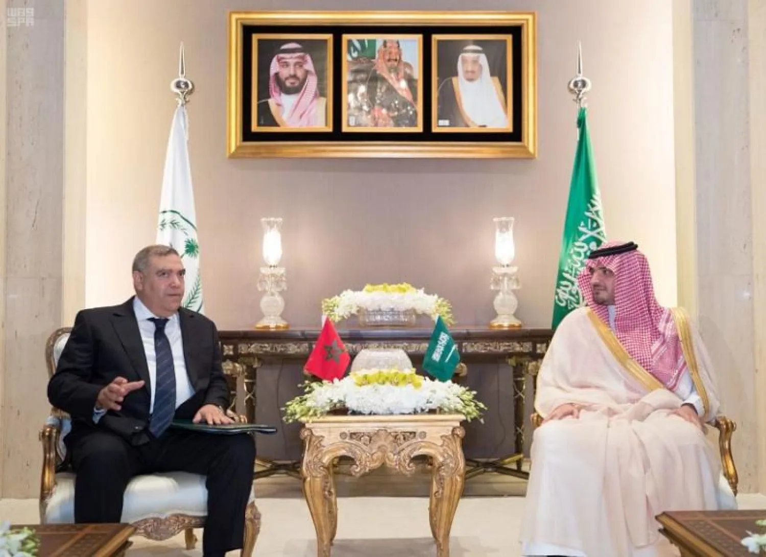 ناقش وزير الداخلية السعودي مع نظيره المغربي آخر مستجدات الأحداث على الساحة الدولية (واس)