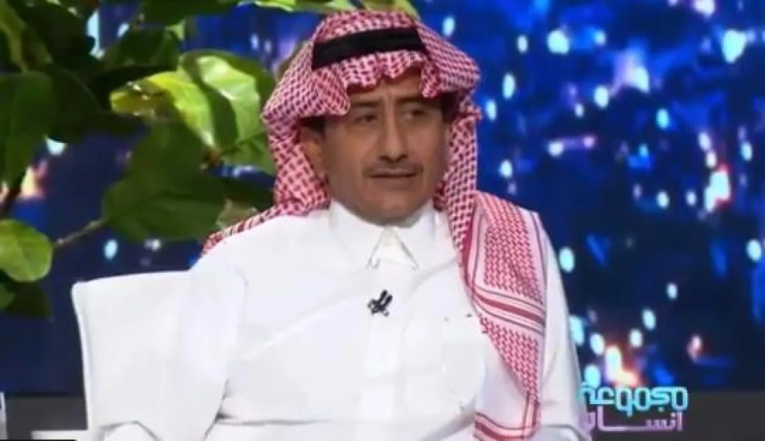 الفنان ناصر القصبي خلال حديثه لبرنامج «مجموعة إنسان» («الشرق الأوسط»)