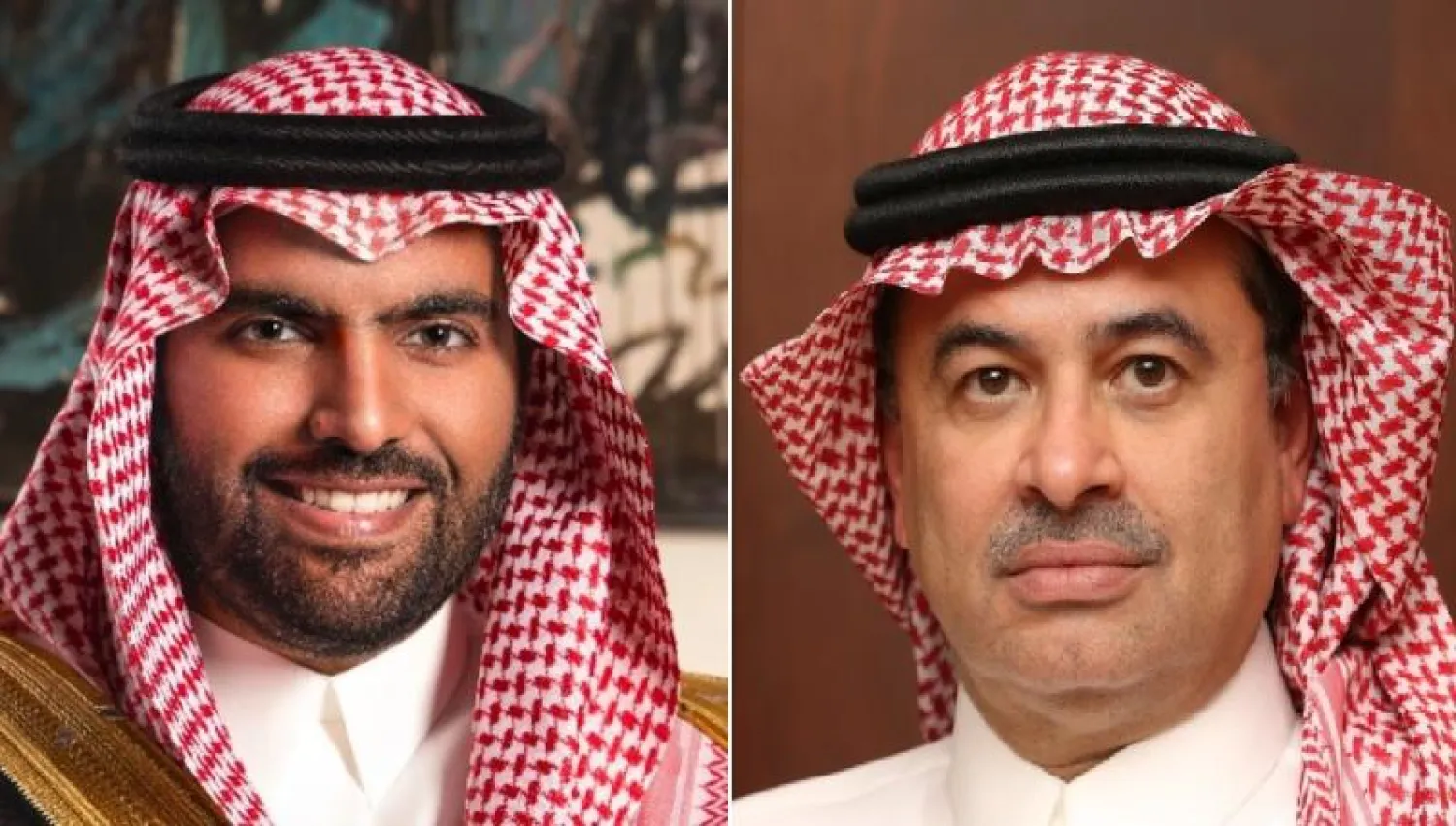 الأمير بدر بن عبد الله بن فرحان آل سعود (يسار) الدكتور غسان الشبل (يمين)