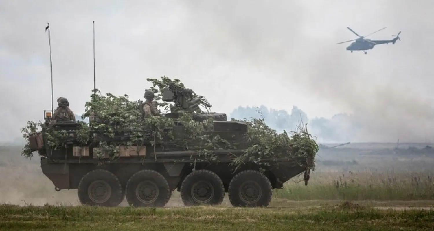 In this file photo taken on June 16, 2017 NATO troops are seen during NATO Saber Strike military exercises in Orzysz, Poland. (AFP Photo)