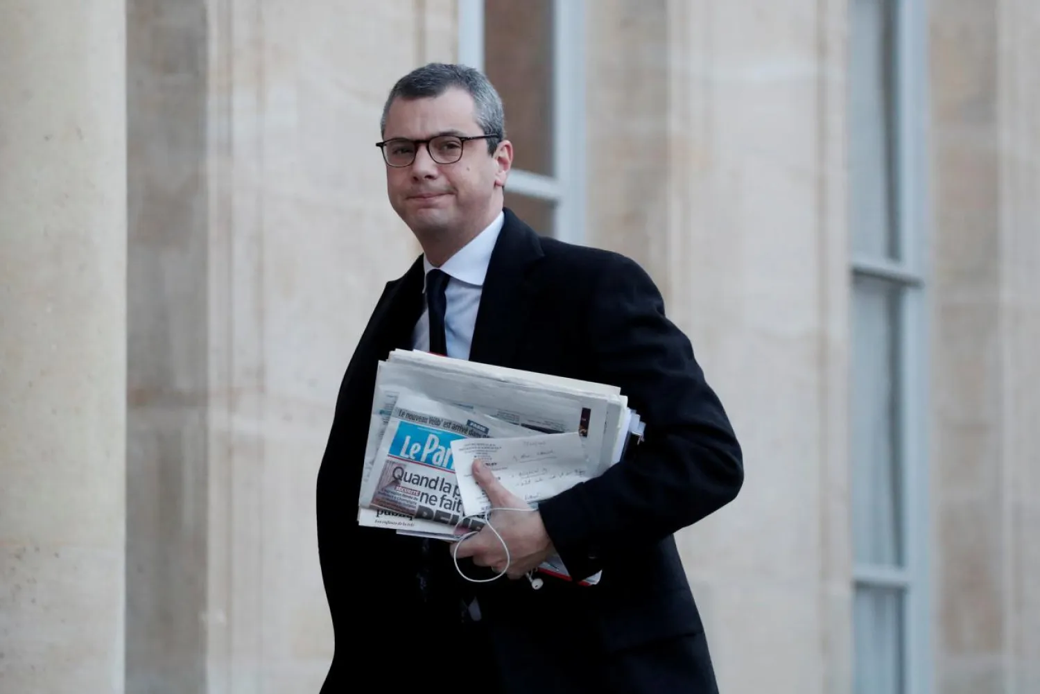 French general secretary of the presidency Alexis Kohler arrives at the Elysee Palace to attend the first weekly cabinet meeting of the year in Paris, France, January 3, 2018. REUTERS/Benoit Tessier/File Photo