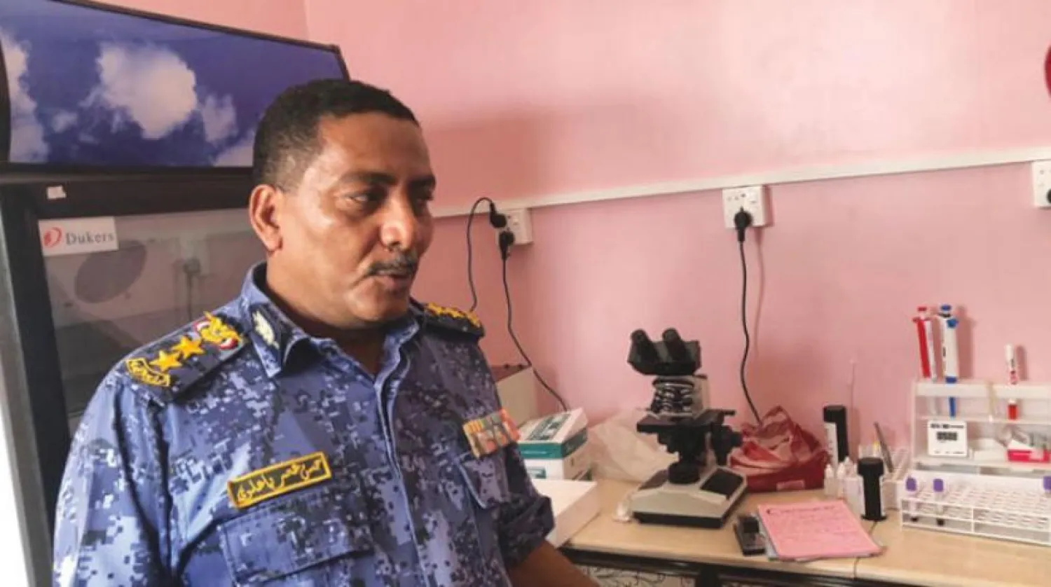 General Director of the Mukalla central prison Hassan Baalawi. (Asharq Al-Awsat)