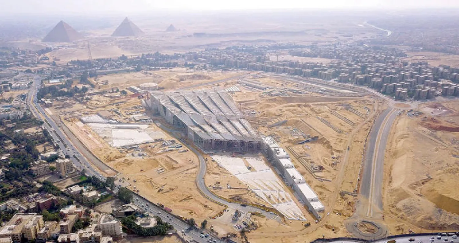 صورة جوية للمتحف المصري الكبير ({الشرق الأوسط})