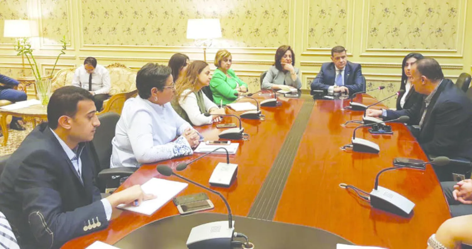 جانب من اجتماع خارجية البرلمان لبحث تطورات قضية مقتل مريم («الشرق الأوسط»)