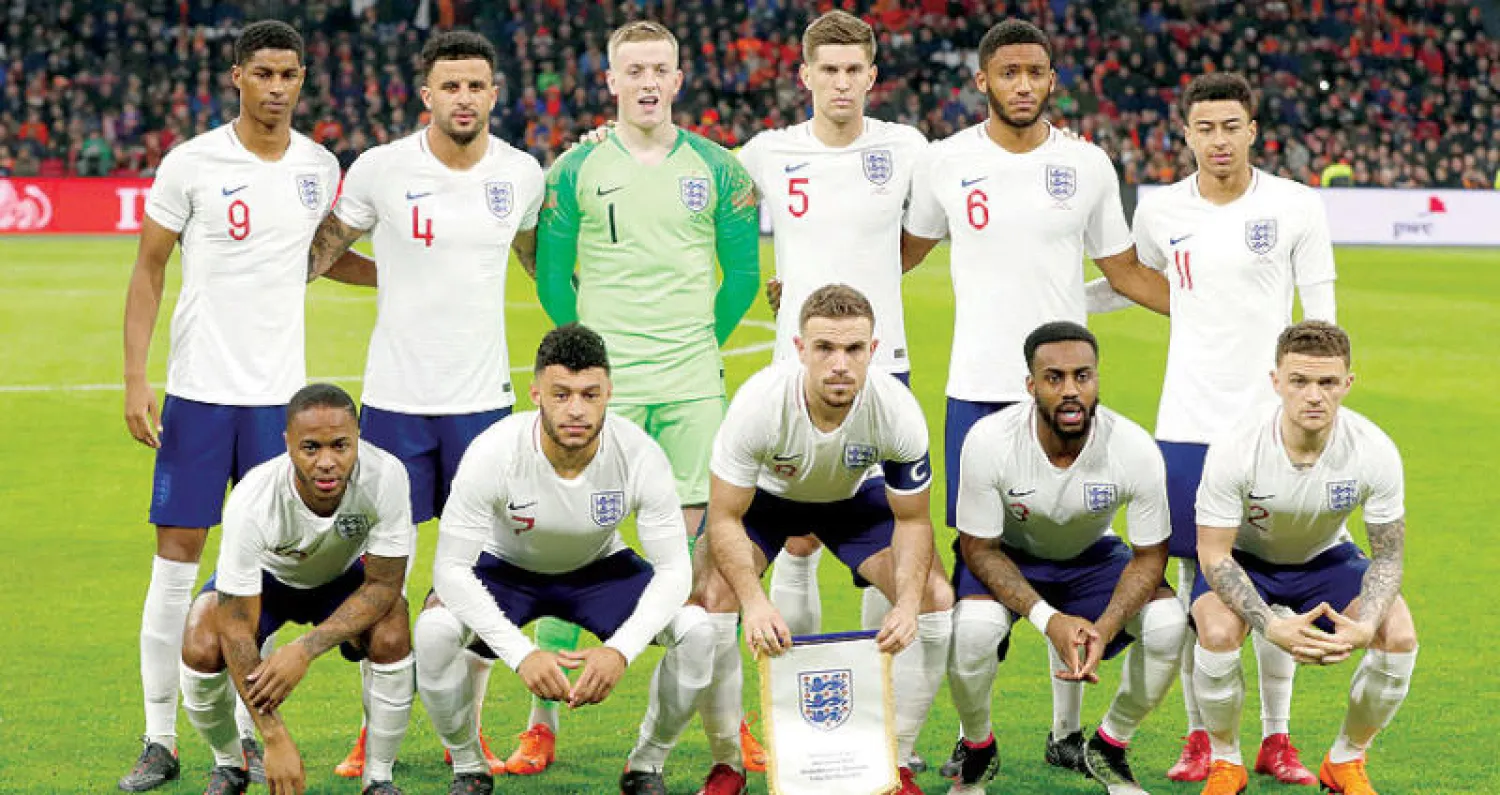 المنتخب الإنجليزي بشبابه المتحمس يأمل في ترك بصمة في مونديال روسيا (رويترز)