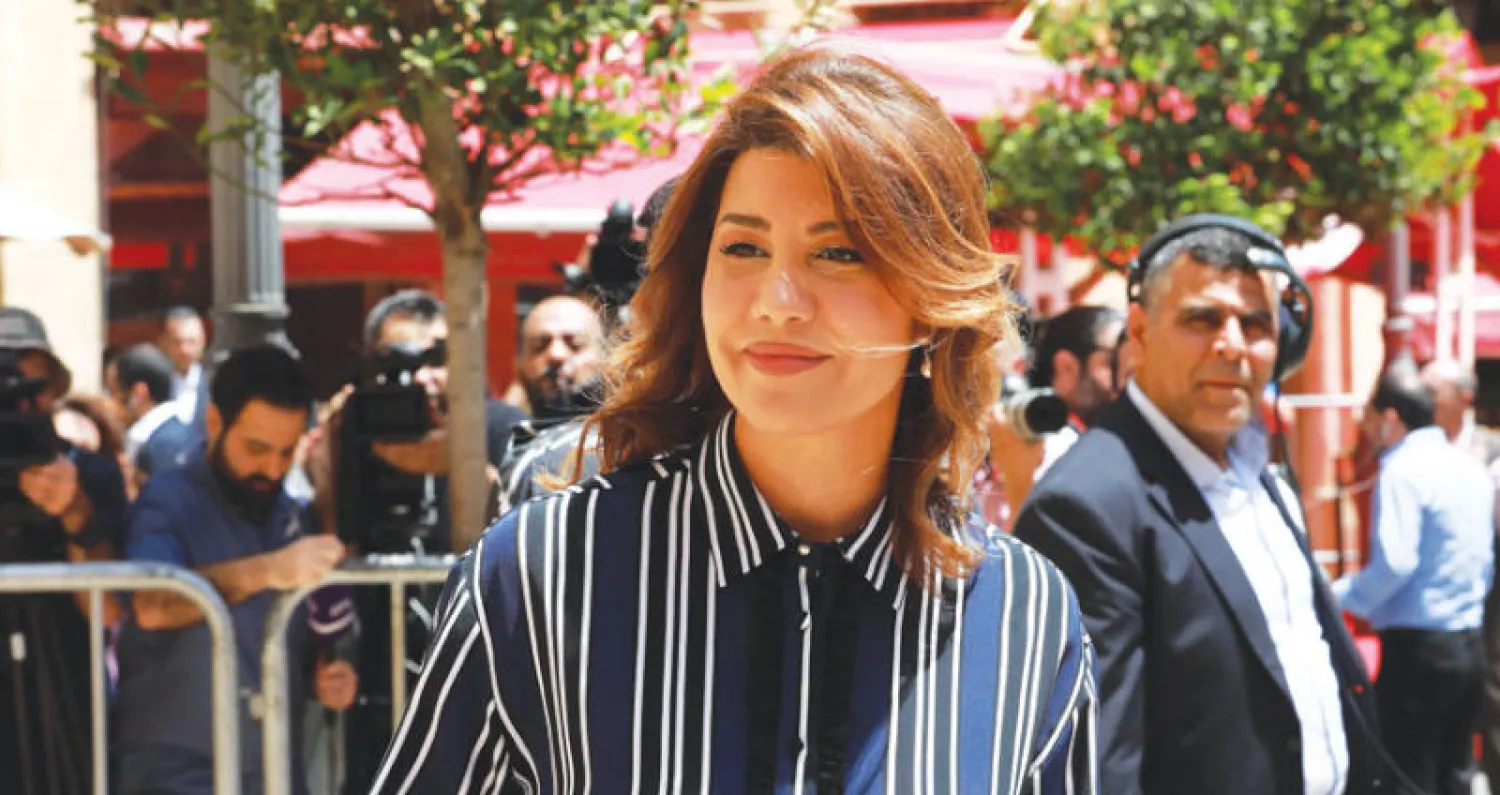 بولا يعقوبيان في جلسة البرلمان اللبناني لانتخاب رئيس الشهر الماضي (أ.ف.ب)