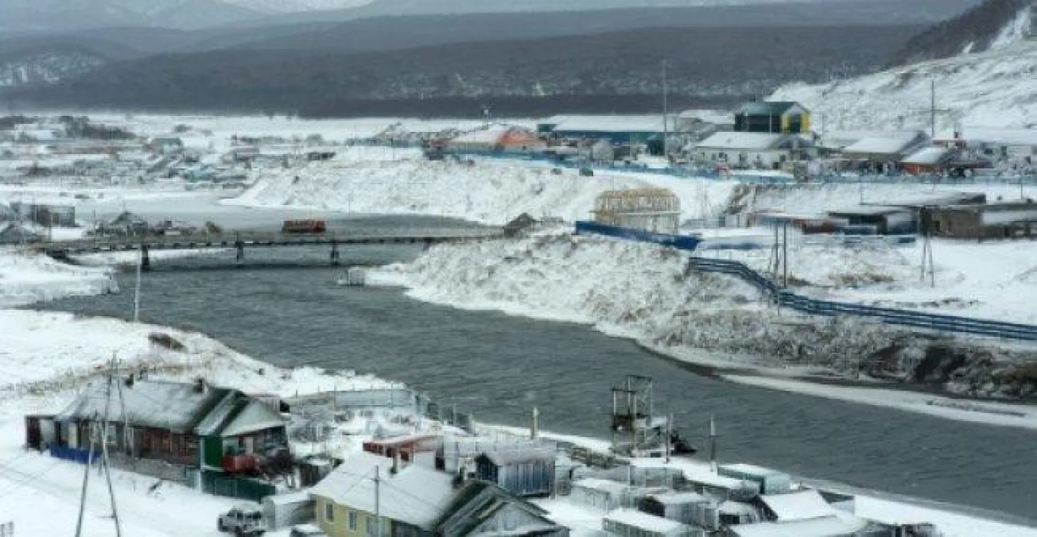 إحدى الجزر الأربع المتنازع عليها بين اليابان وروسيا (أ.ف.ب)