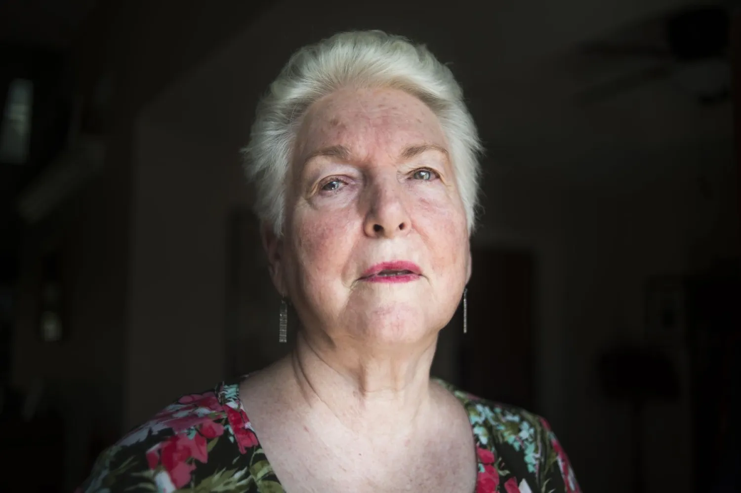 Doris Tyler in her living room in Ocoee, Fla., in February. (Zack Wittman for The Washington Post)