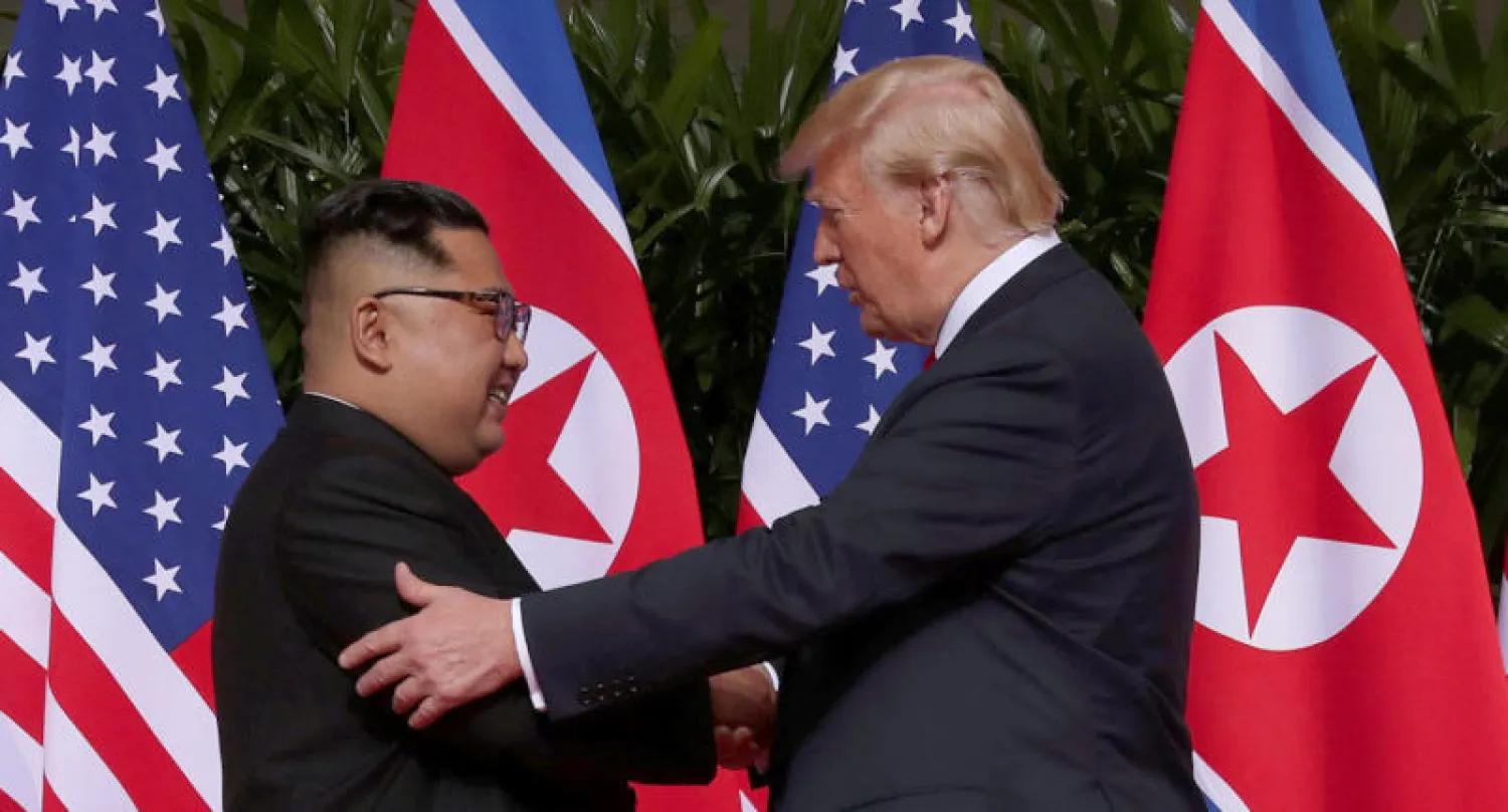 الرئيس الأميركي دونالد ترمب والزعيم الكوري الشمالي كيم جونغ أون (أ.ف.ب)