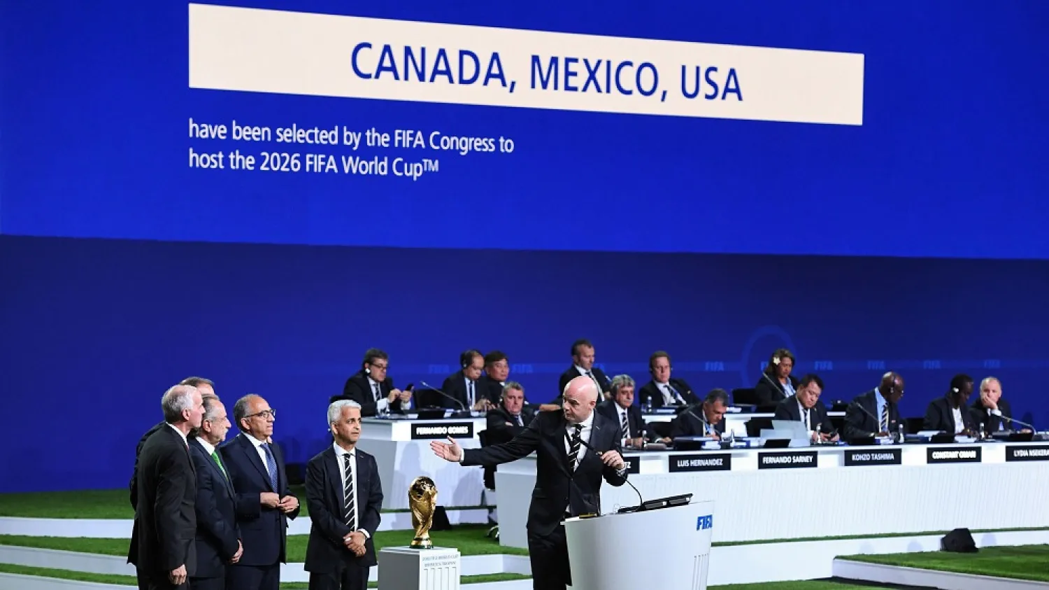 The US, Canada and Mexico will host the 2026 World Cup. (AFP)
