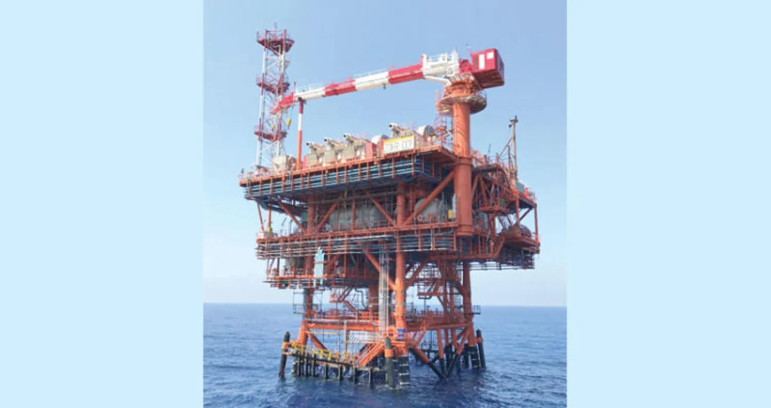 جانب من حقل الشروق البحري في مصر(«الشرق الأوسط»)