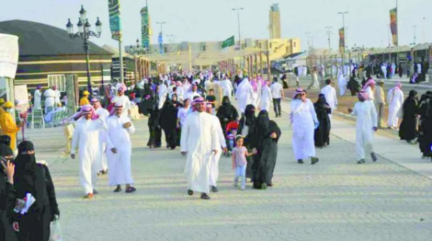 صورة أرشيفية لمهرجان «سوق عكاظ» («الشرق الأوسط»)