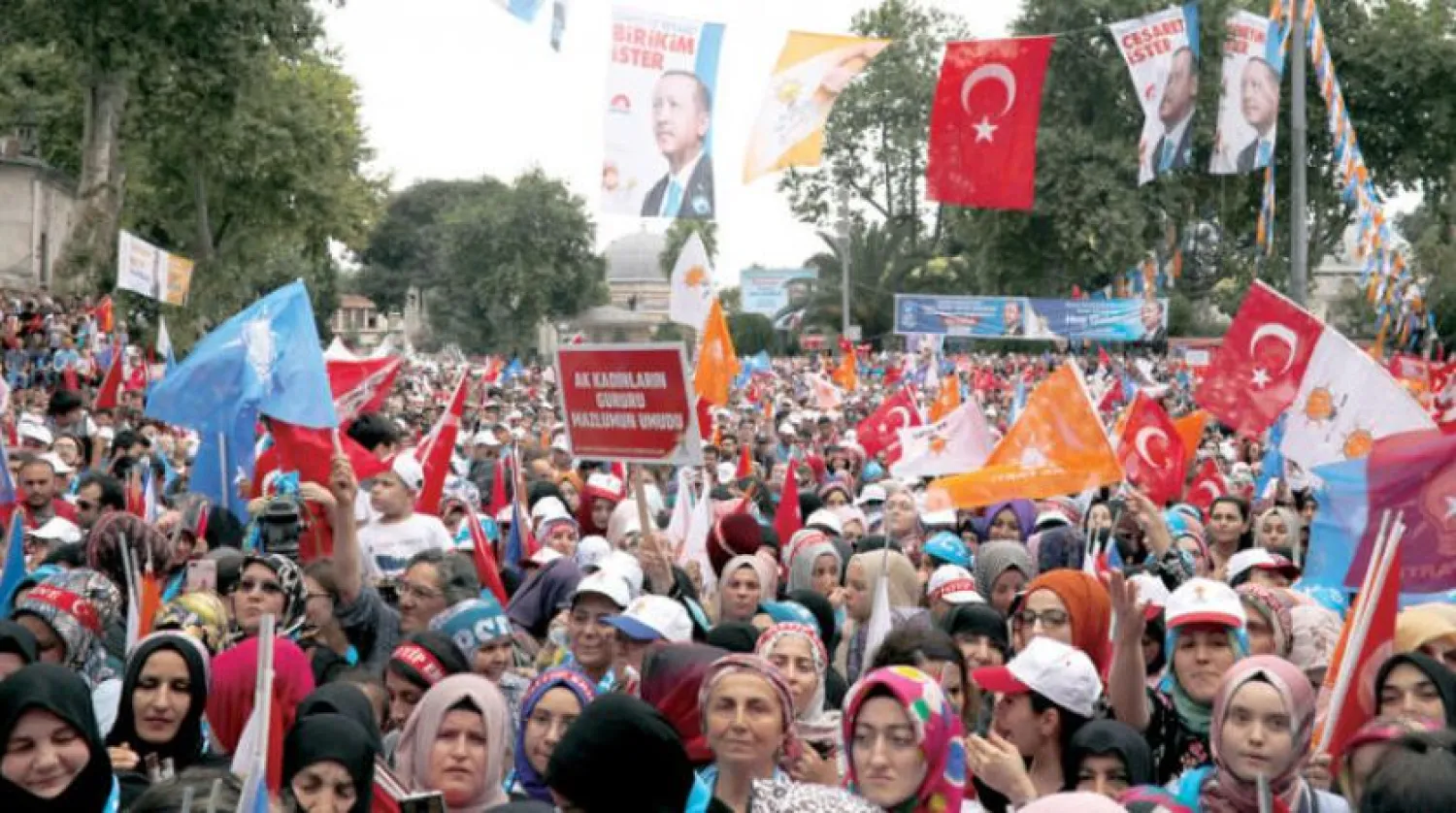 Erdogan's supporters in Istanbul. Reuters