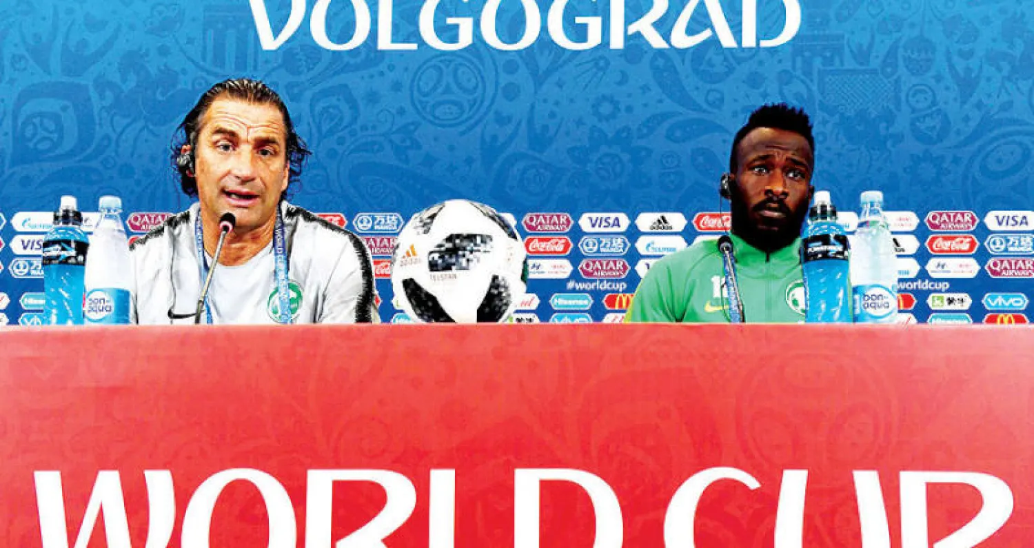 بيتزي والمولد خلال المؤتمر الصحافي أمس (أ.ف.ب)