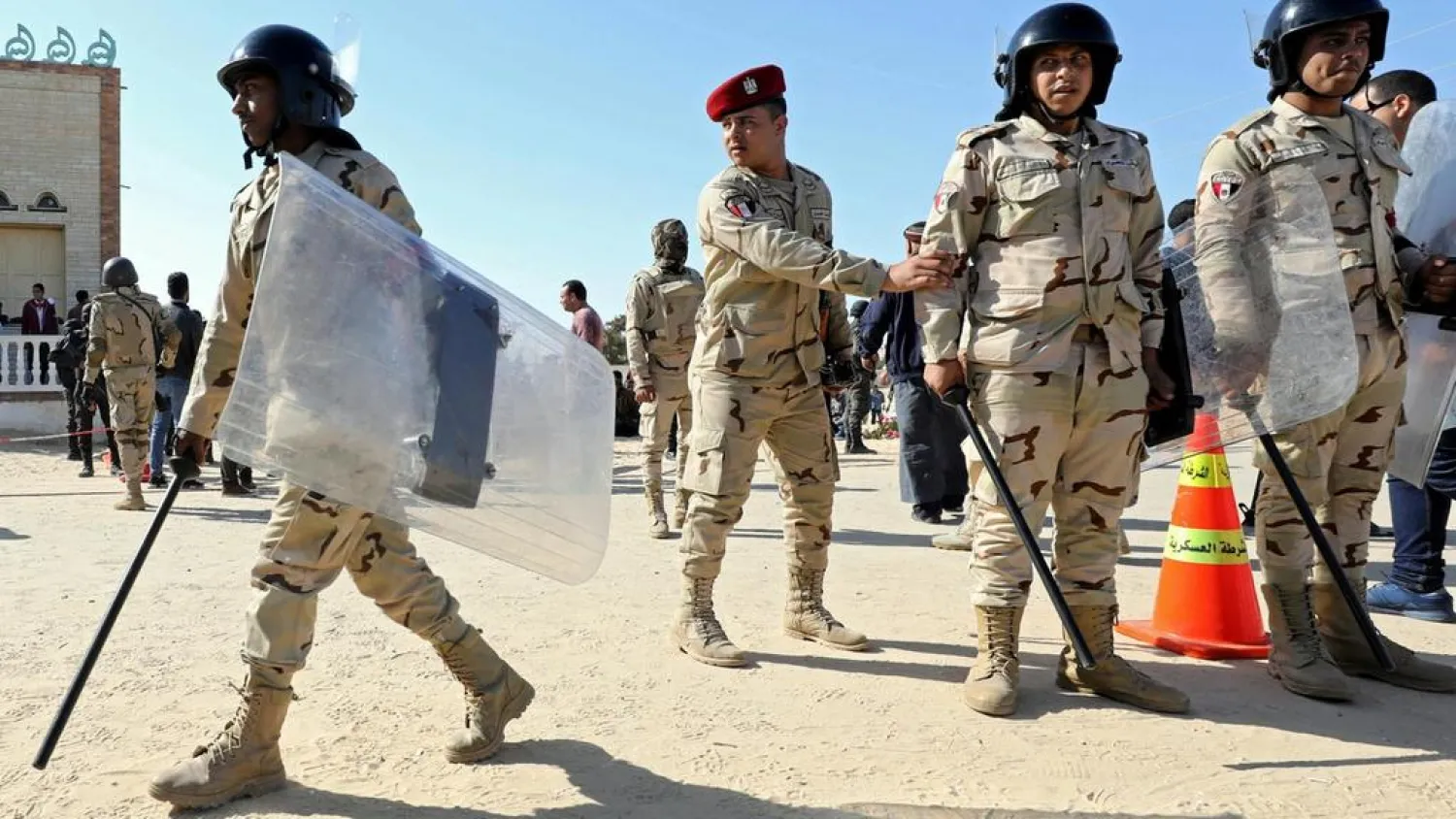 Egypt troops in the North Sinai province. (Reuters)