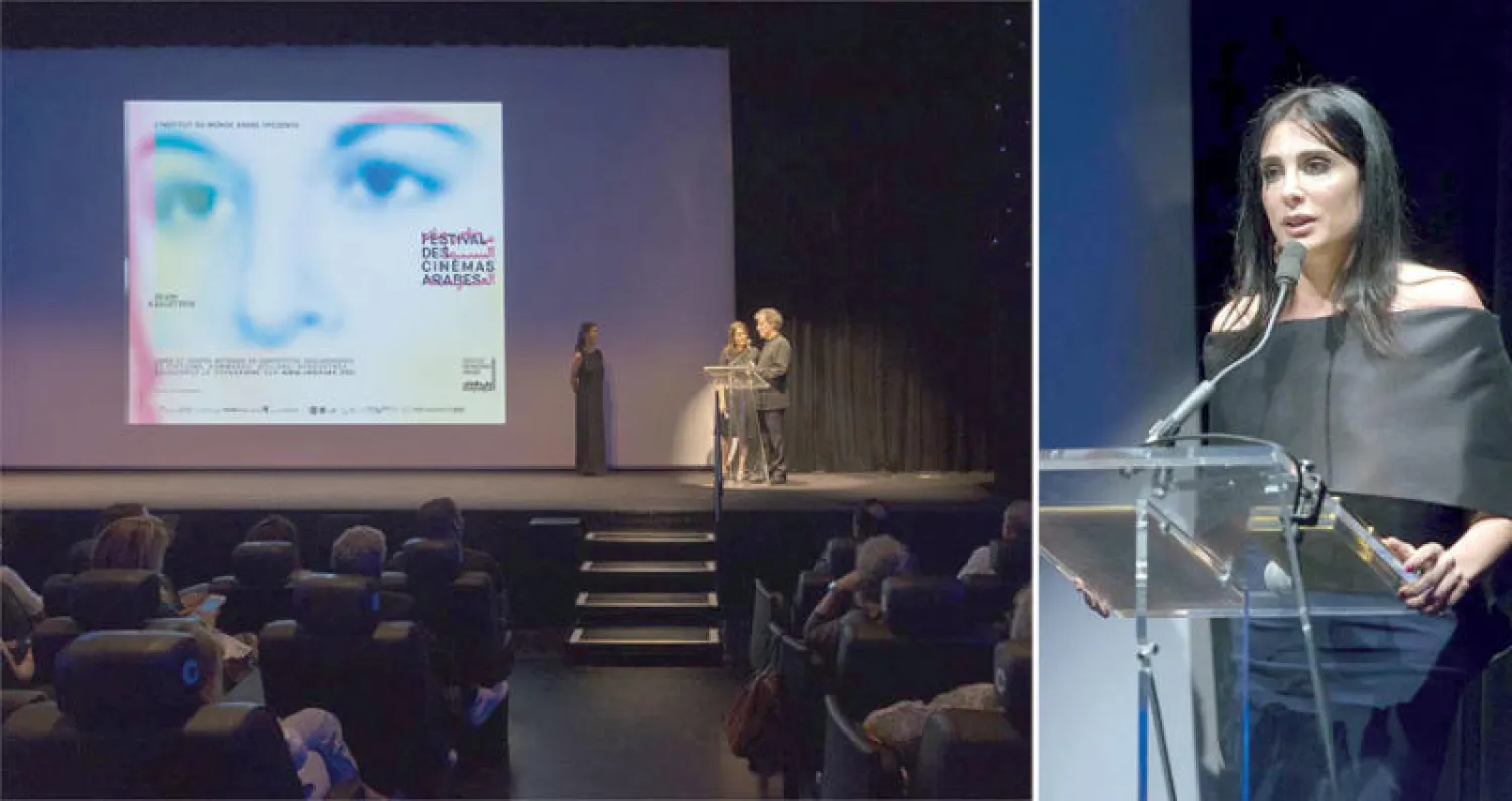 نادين لبكي تقدم فيلمها -  أثناء حفل الافتتاح