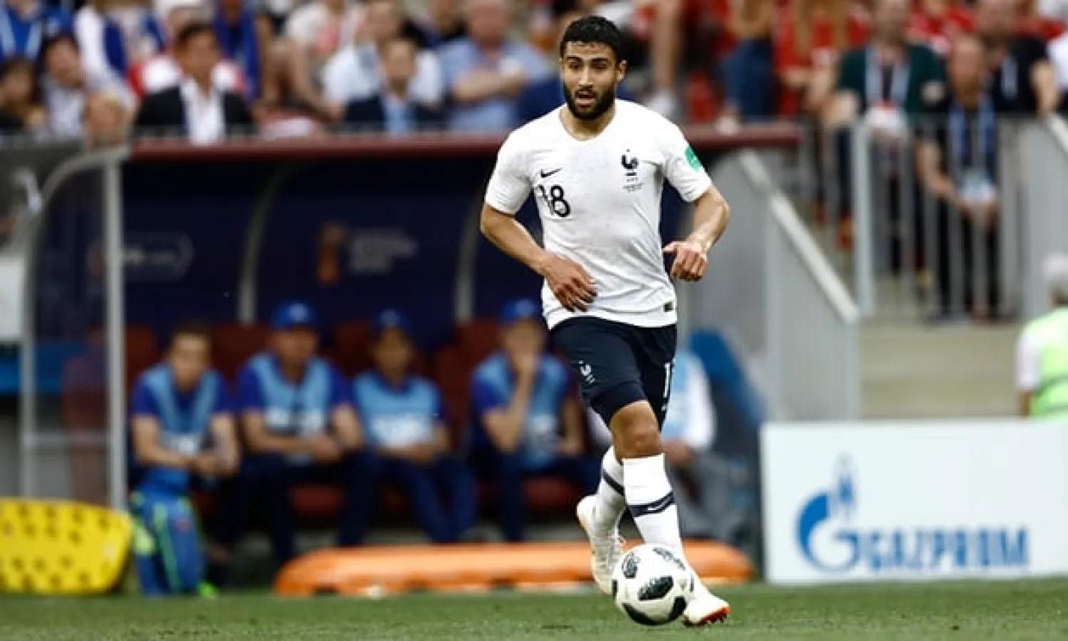  Nabil Fekir stood out amid the dross in France’s goalless draw against Denmark. Photograph: NurPhoto/Getty Images
