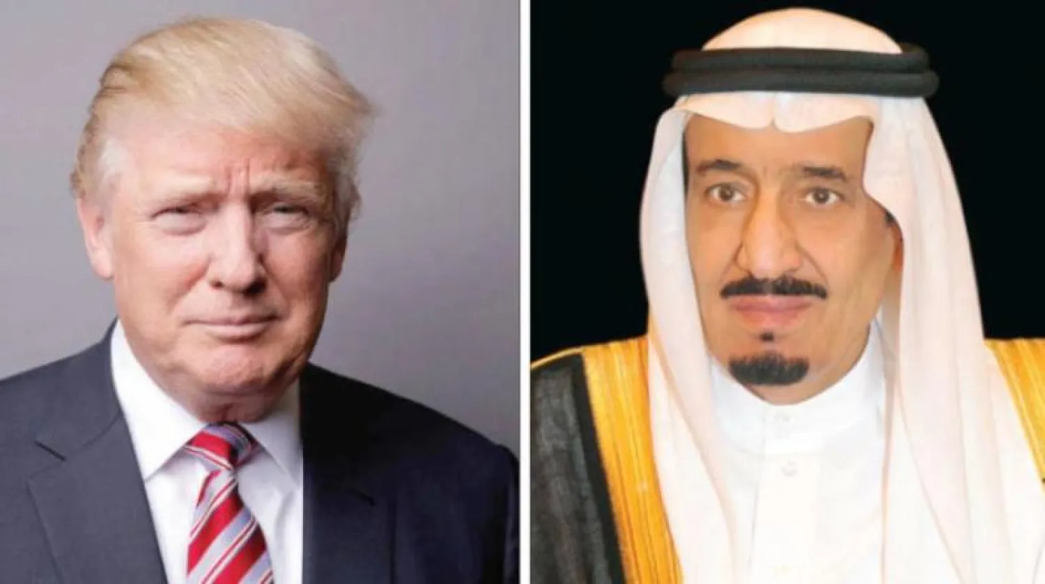 خادم الحرمين الشريفين الملك سلمان بن عبد العزيز والرئيس الأميركي دونالد ترمب («الشرق الأوسط»)