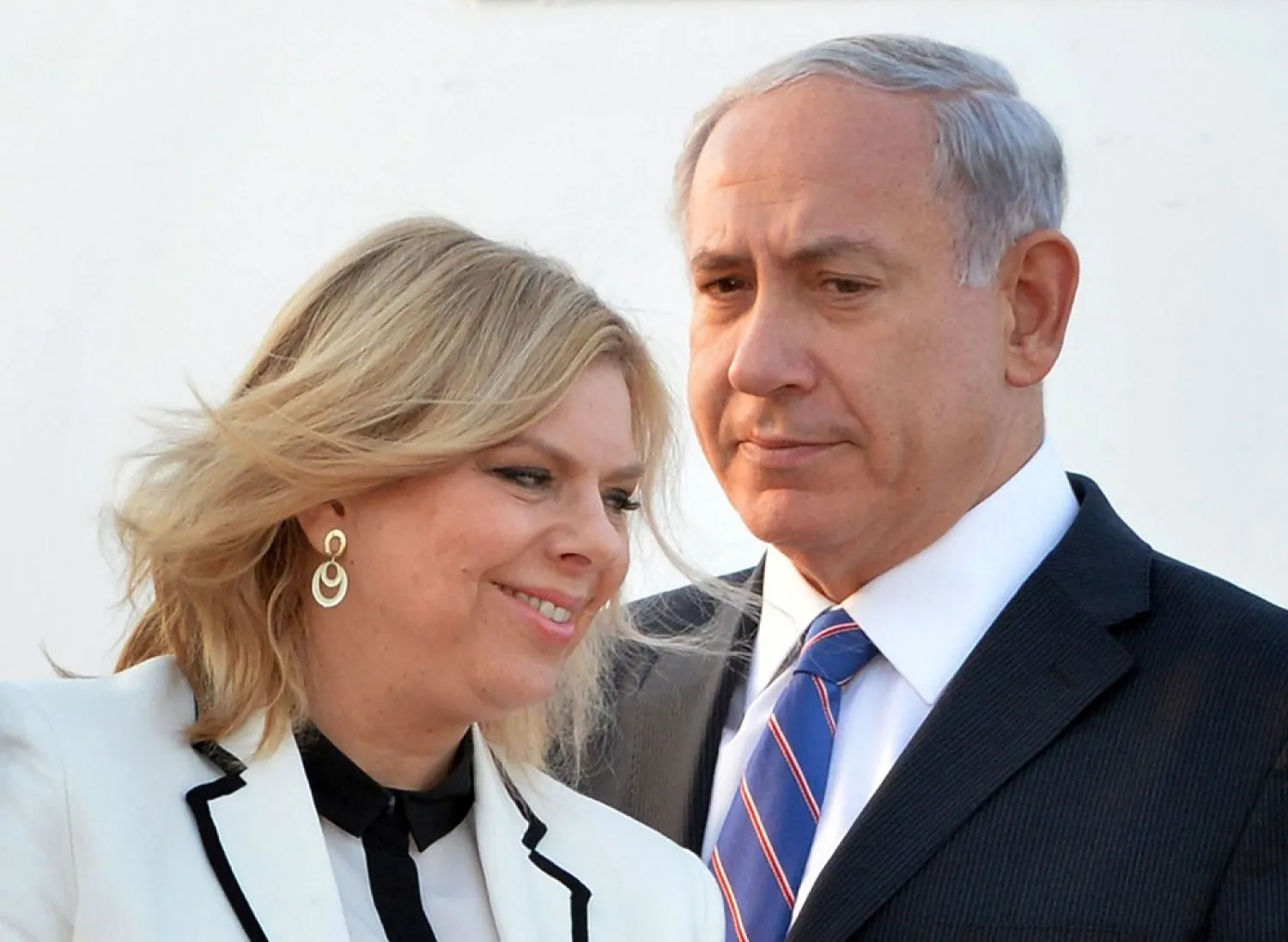 Israeli Prime Minister Benjamin Netanyahu and his wife Sara. (AFP)