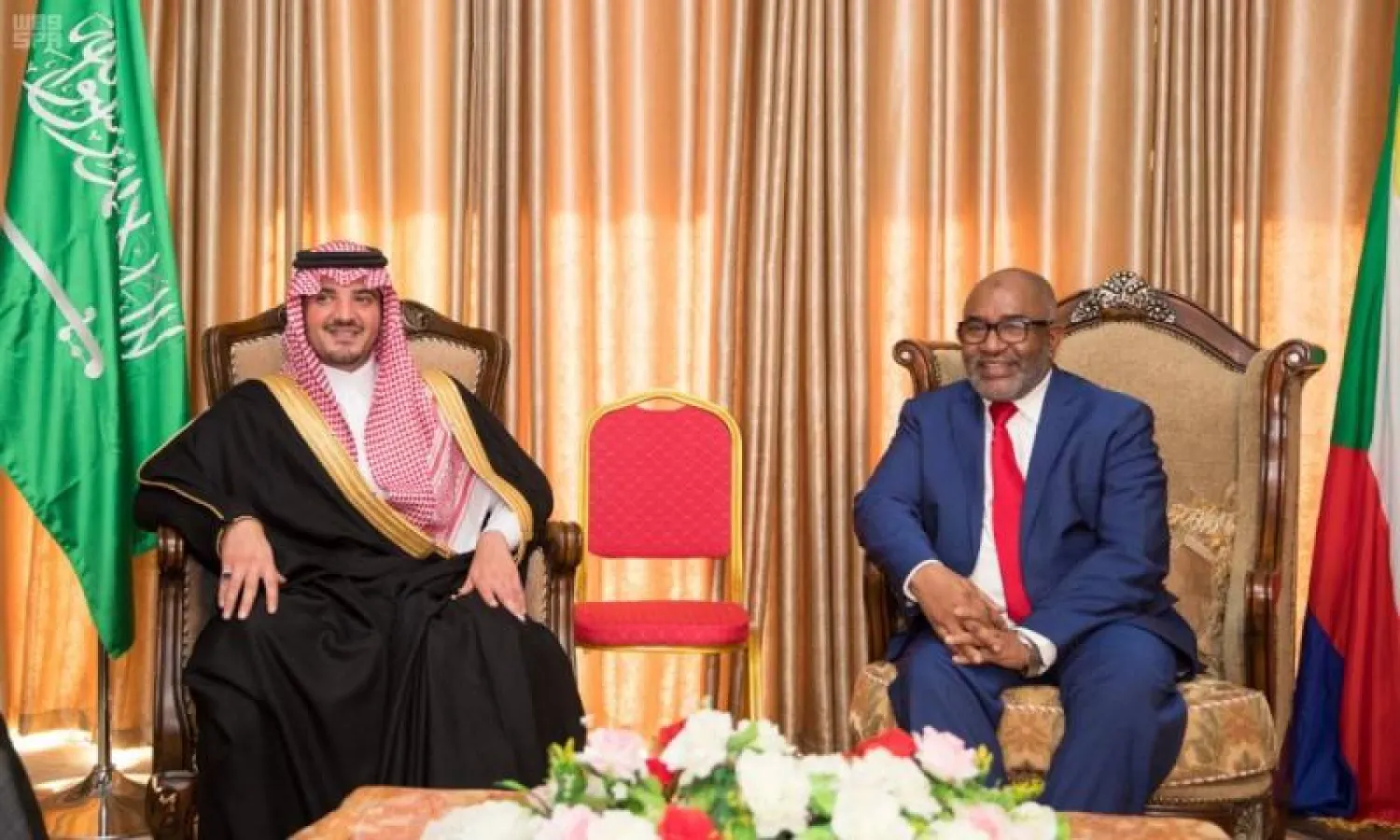 رئيس جزر القمر يستقبل وزير الداخلية السعودي