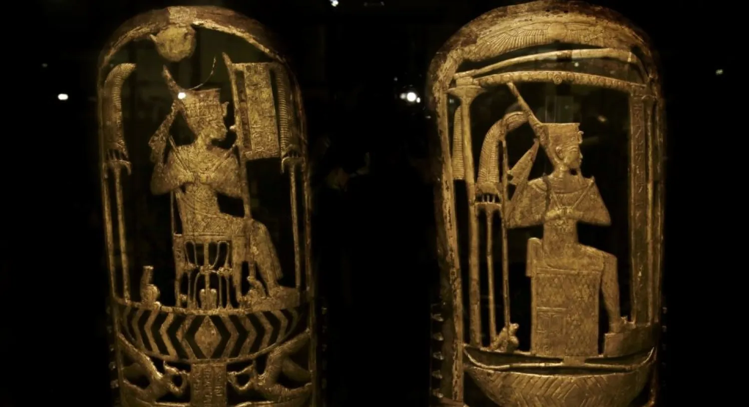 Egypt puts on display artifacts retrieved from Italy. (AP)