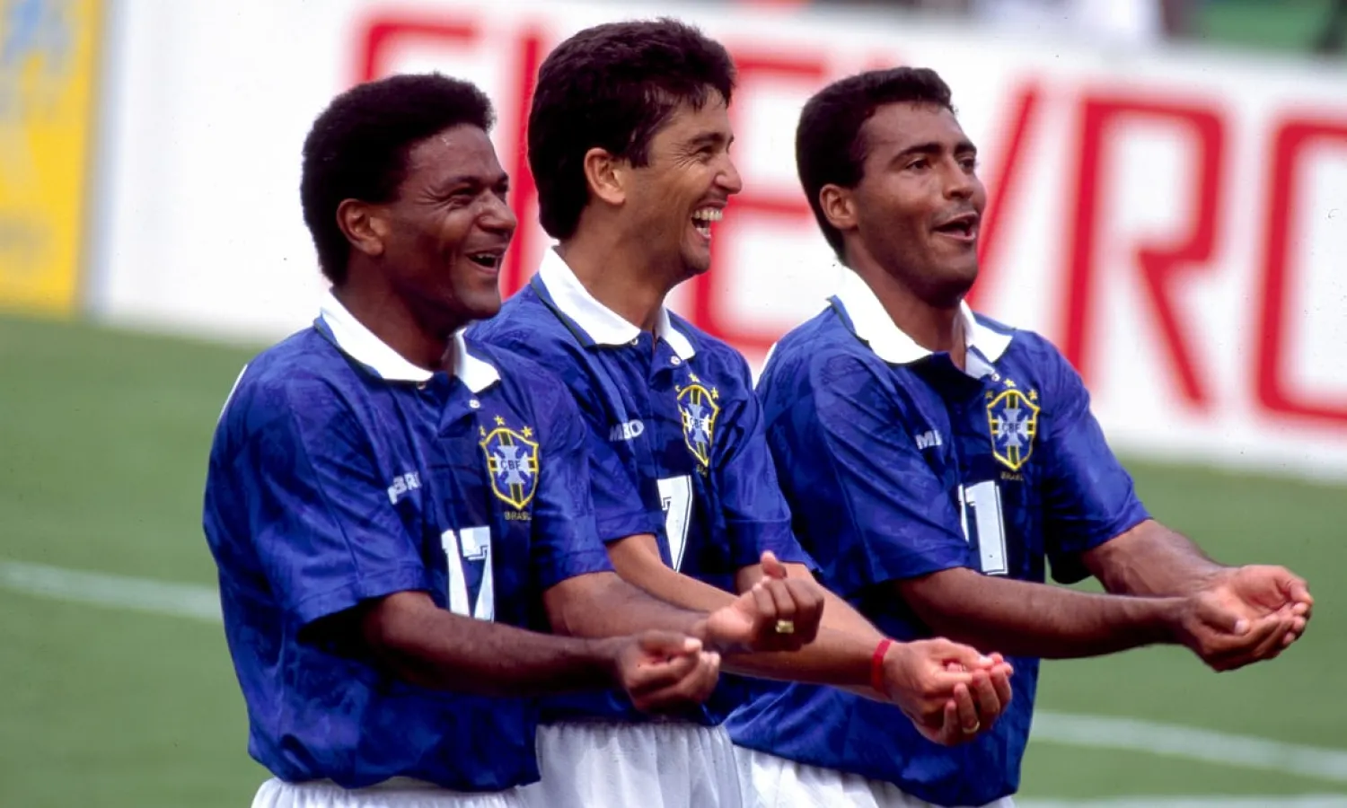 احتفال نجوم البرازيل في مونديال 1994 