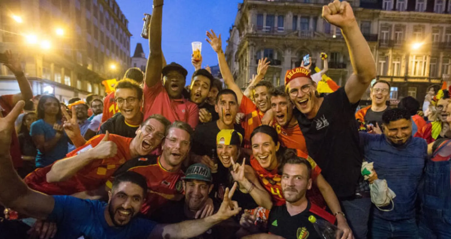 فرح في بلجيكا (إ.ب.أ)