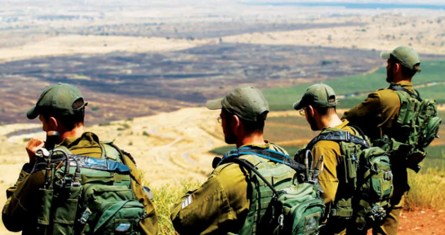 جنود إسرائيليون في هضبة الجولان المحتلة المواجهة للقنيطرة أول من أمس (أ ف ب)