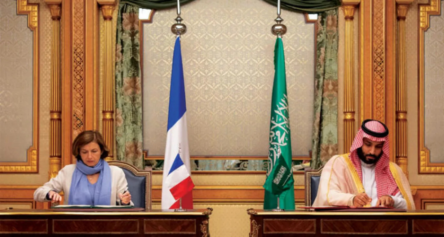 الأمير محمد بن سلمان والوزيرة بارلي خلال توقيع الاتفاقية بين البلدين (واس)