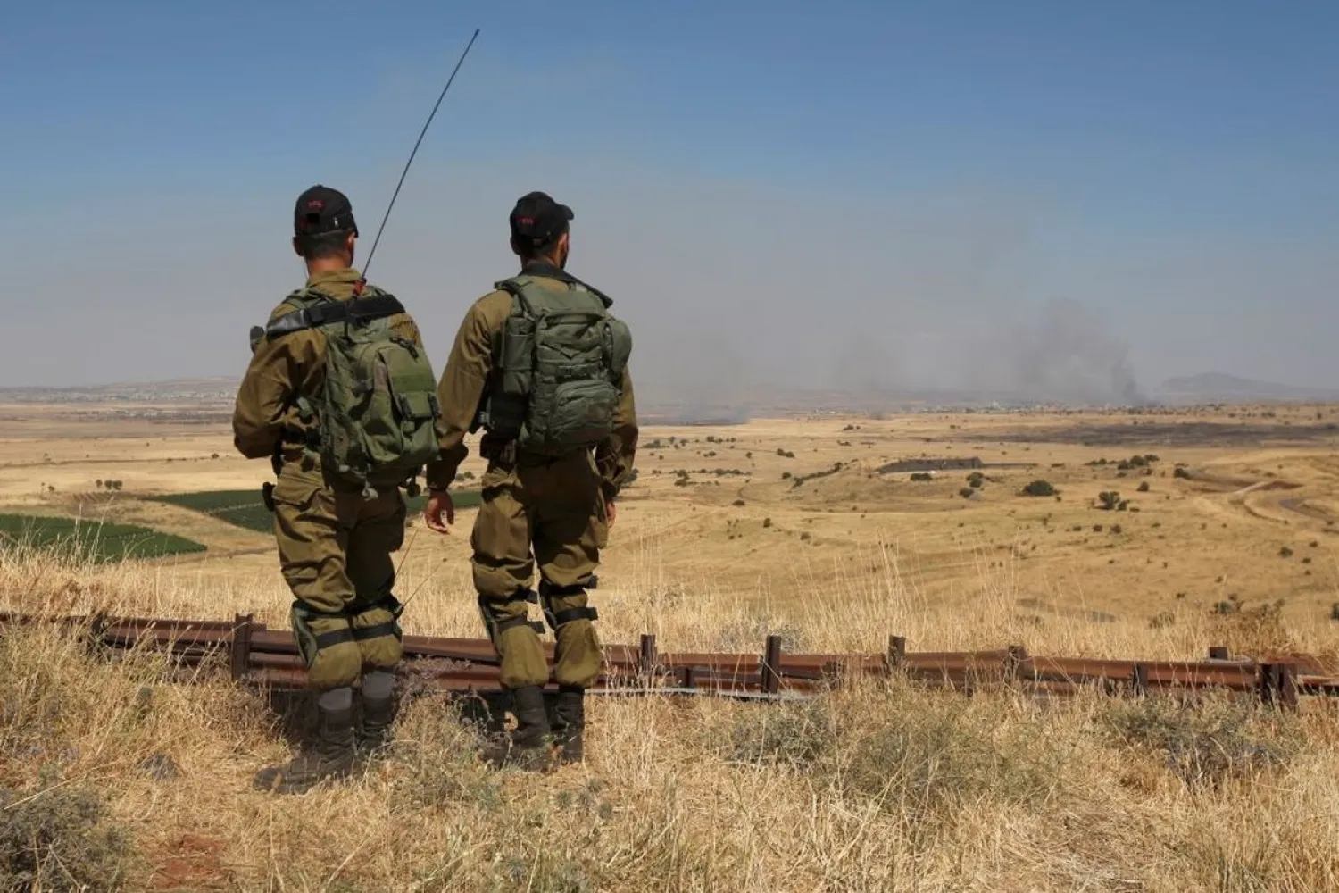 Israeli soldiers patrol near the border with Syria. (AFP)