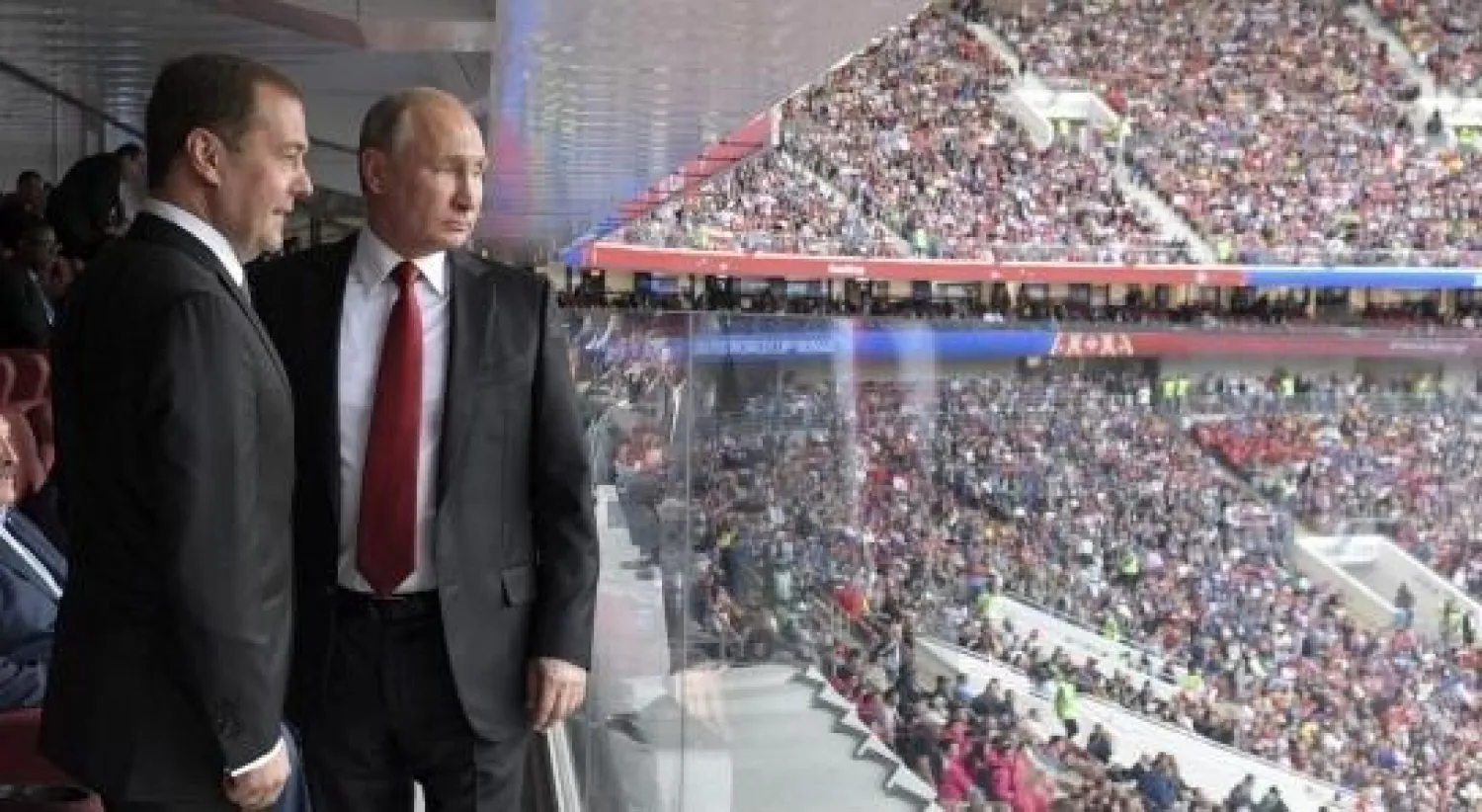 الرئيس الروسي فلاديمير بوتين خلال مباراة افتتاح كأس العالم (أ.ب)