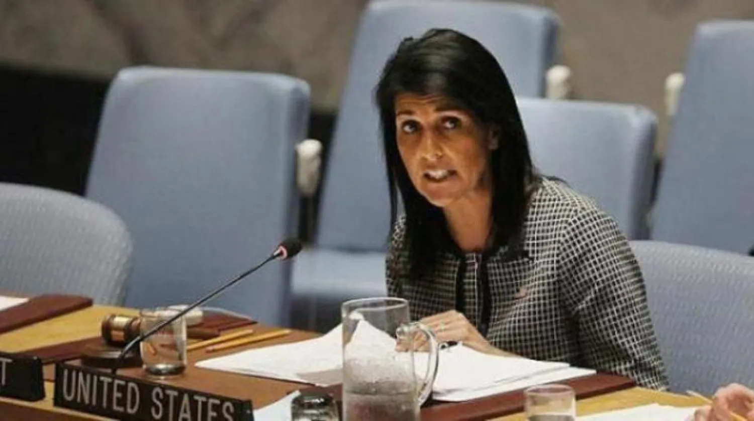 نيكي هيلي السفيرة الأميركية لدى الأمم المتحدة (أ.ف.ب)