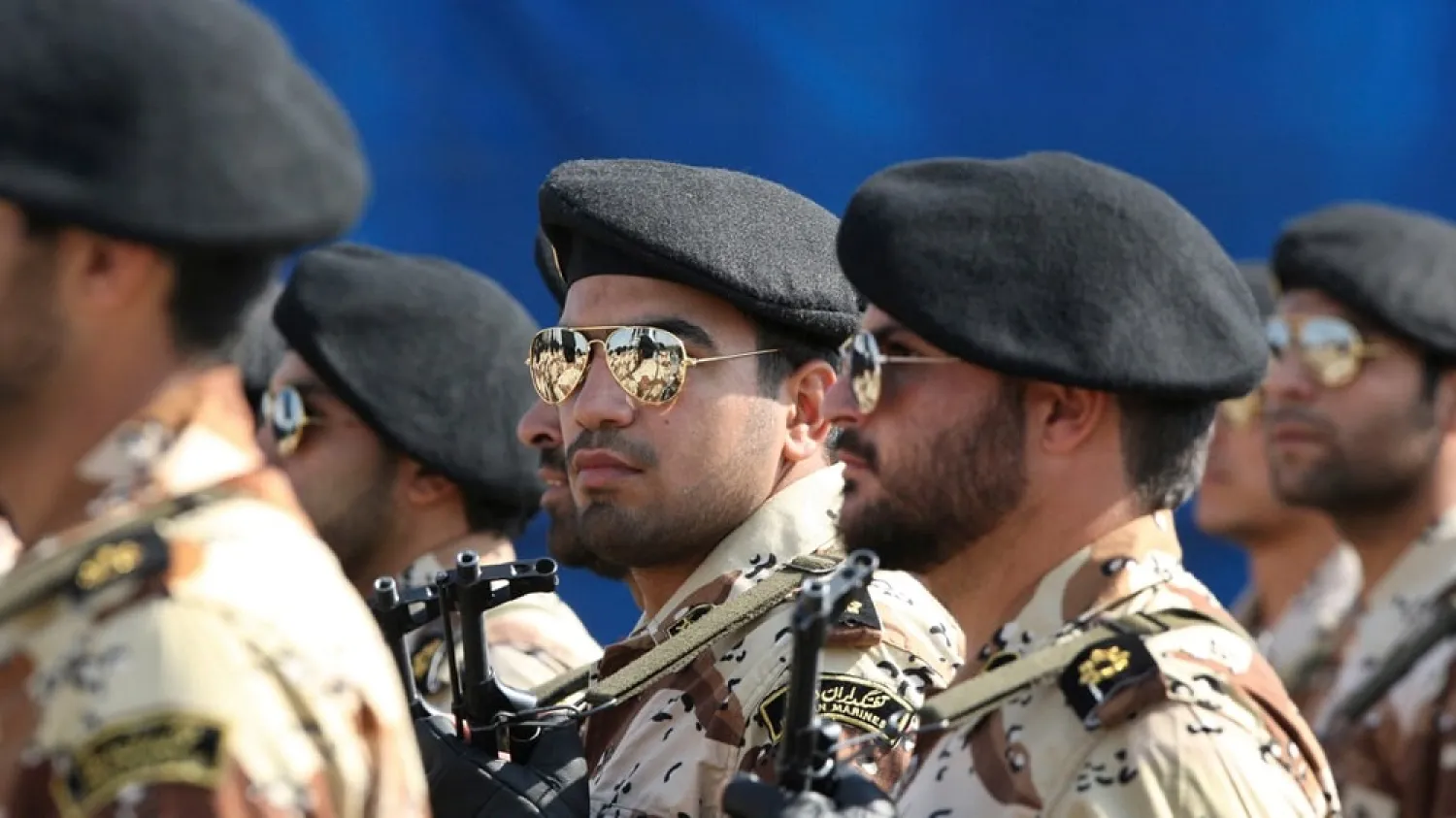 Members of Iran’s Revolutionary Guard Force. (AP)