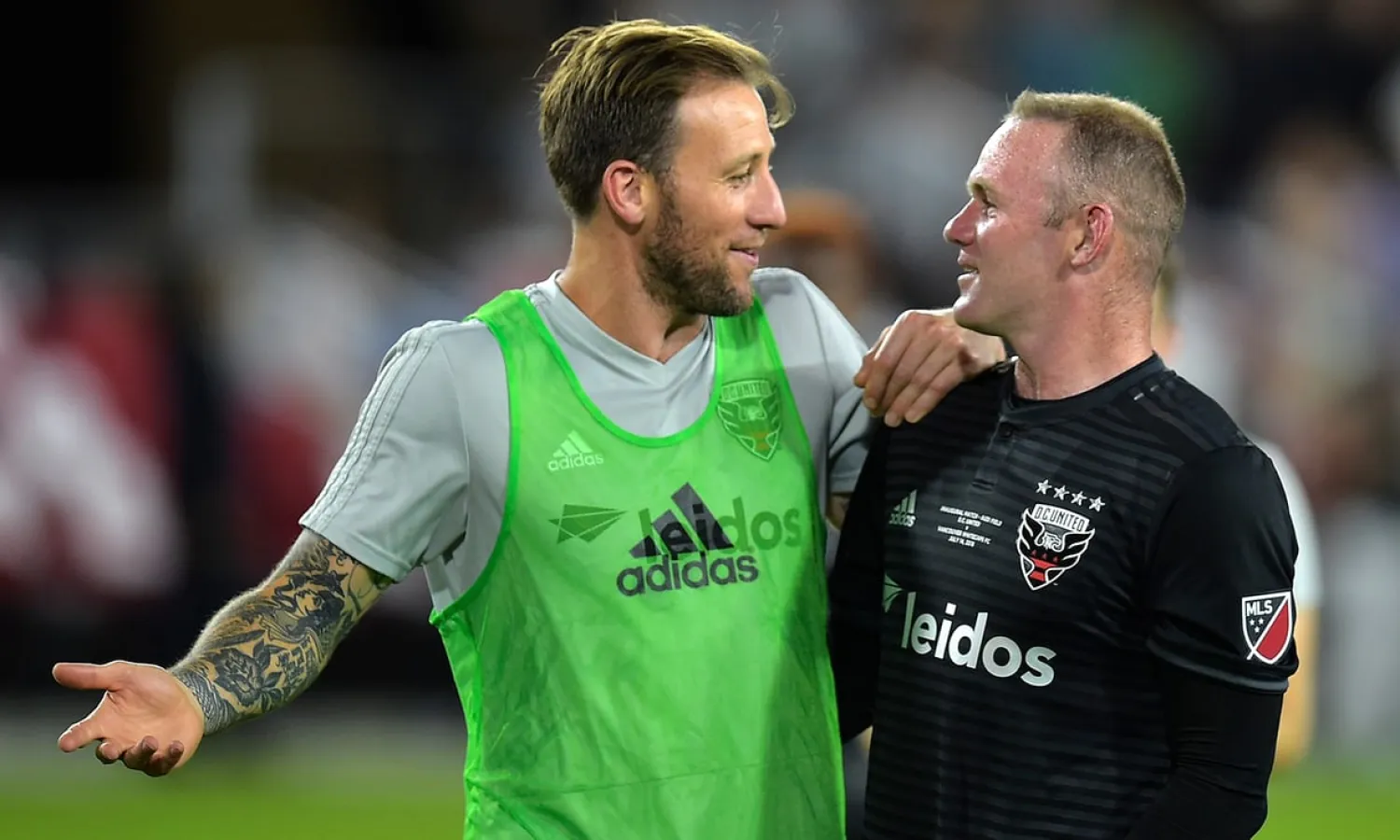  Wayne Rooney helped set up two goals on his DC United debut. Photograph: Andrew Caballero-Reynolds/AFP/Getty Images
