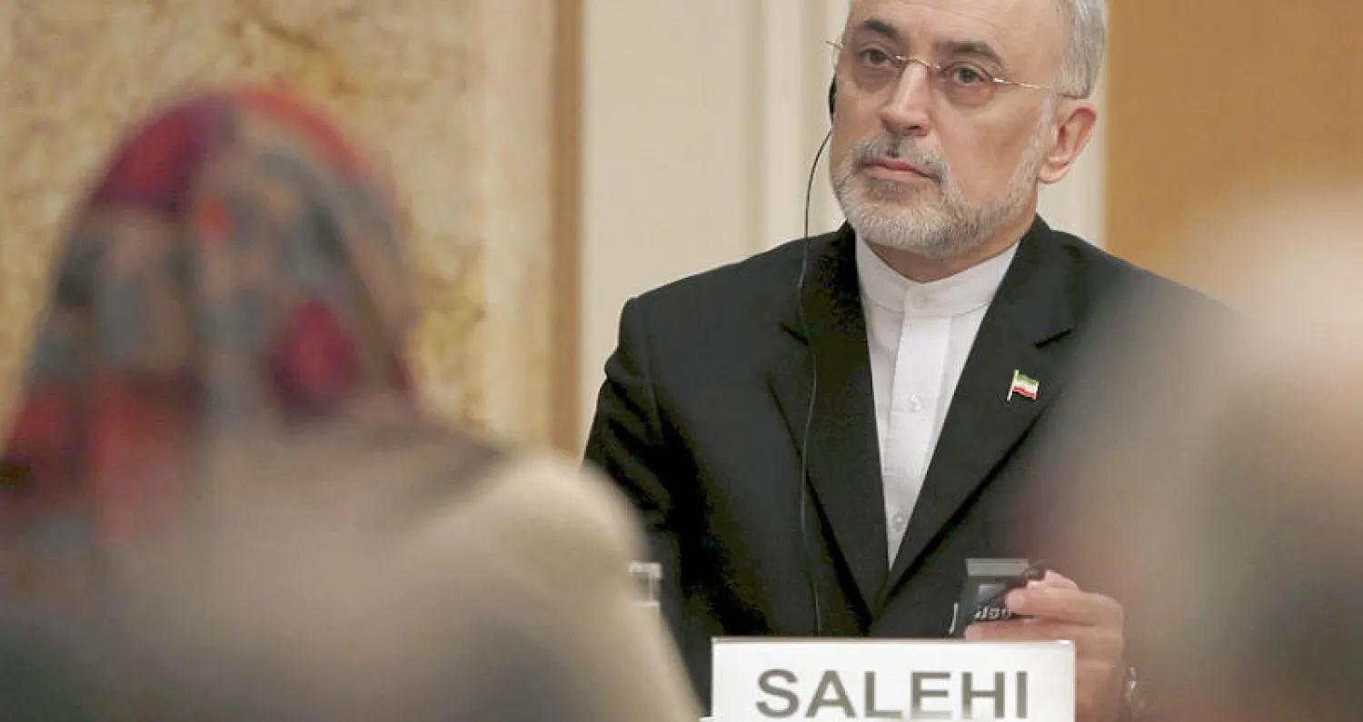 رئيس المنظمة الإيرانية للطاقة الذرية علي أكبر صالحي (رويترز)