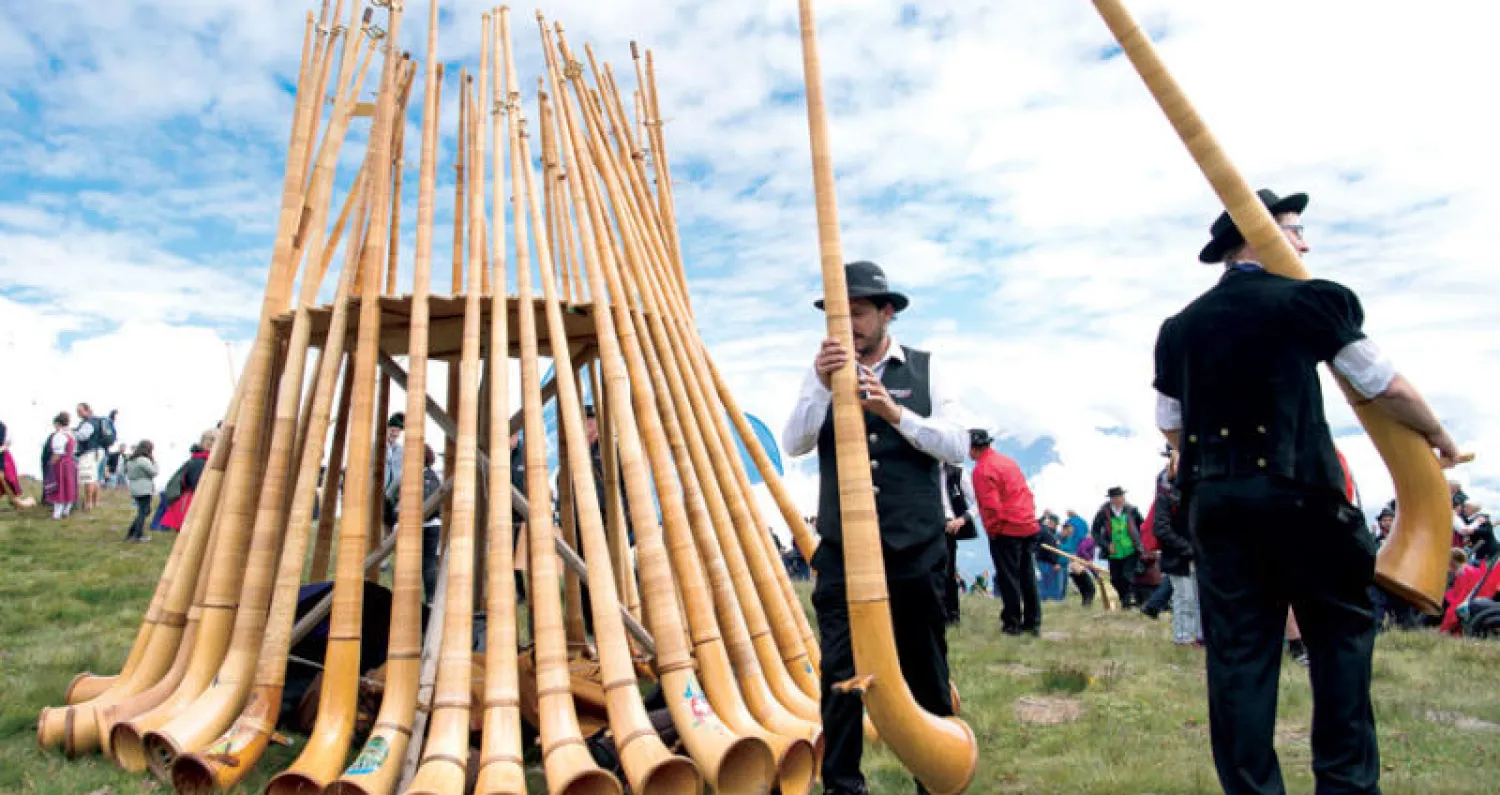 أكبر مهرجان عالمي للبوق الألبي في سويسرا