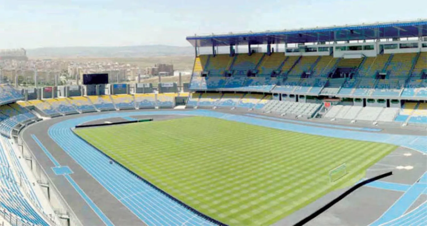 ملعب ابن بطوطة بمدينة طنجة المغربية الذي سيستضيف السوبر الإسباني («الشرق الأوسط»)